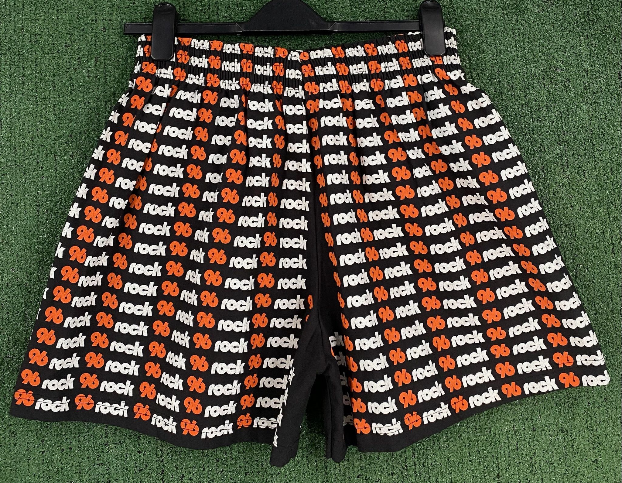 Vintage 80’s 96 Rock Atlanta Radio All Over Print Shorts Medium Size US 35 - 5 Thumbnail