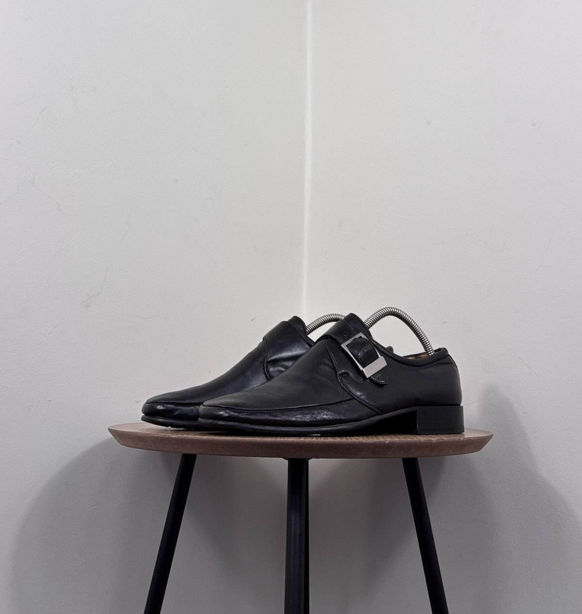 Bally Bally Brenno Men’s Monk Strap Black Leather Dress Shoes Size US 8 / EU 41 - 6 Thumbnail