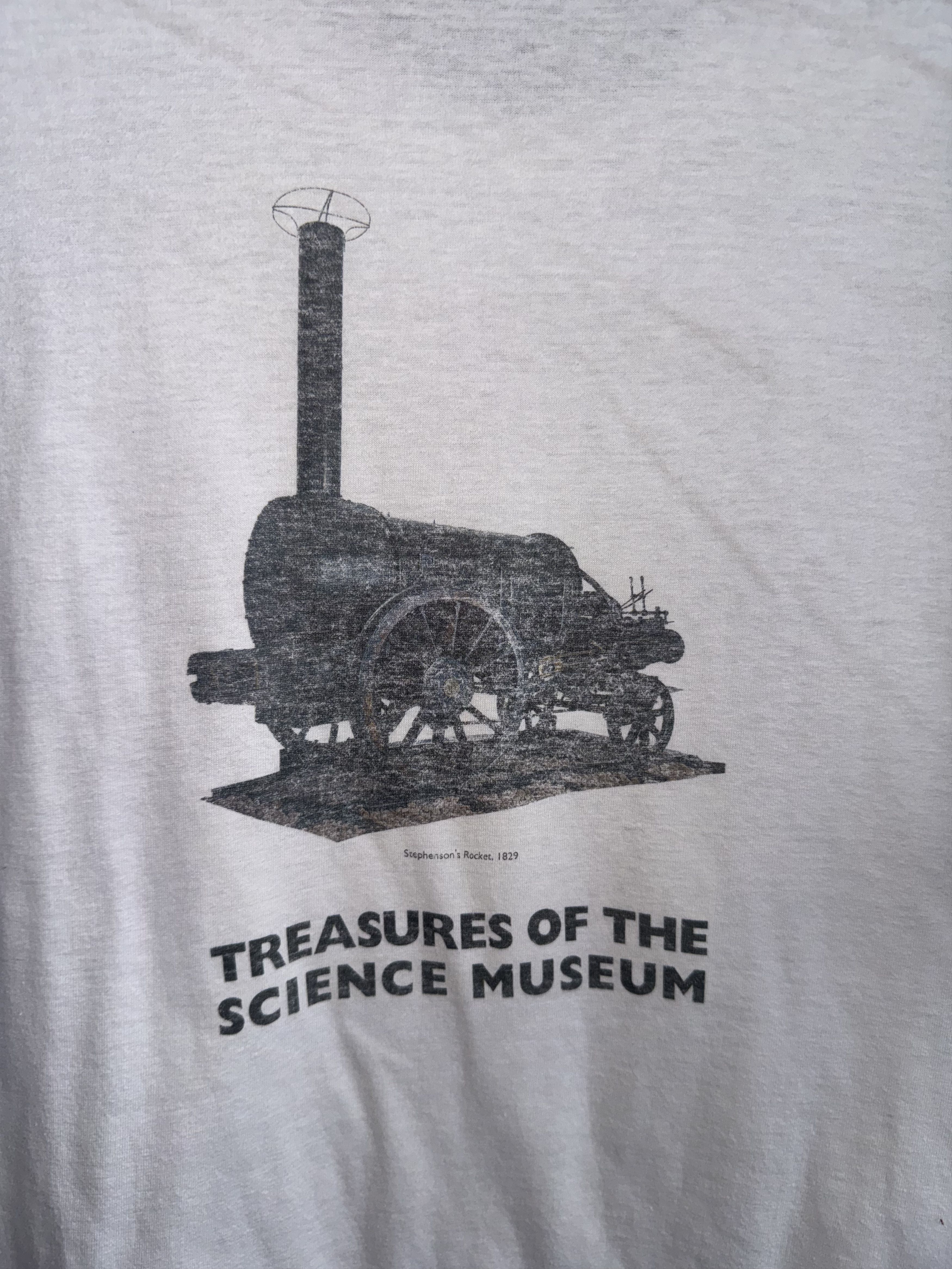 Vintage Science Museum London Stephenson's Rocket 1829 Vintage Shirt Size US M / EU 48-50 / 2 - 2 Thumbnail