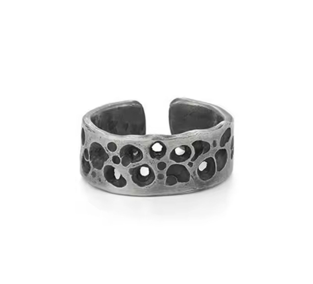 Jewelry × Vintage Vintage Scar Design Ring Men Jewelry Open Size Size ONE SIZE - 4 Thumbnail