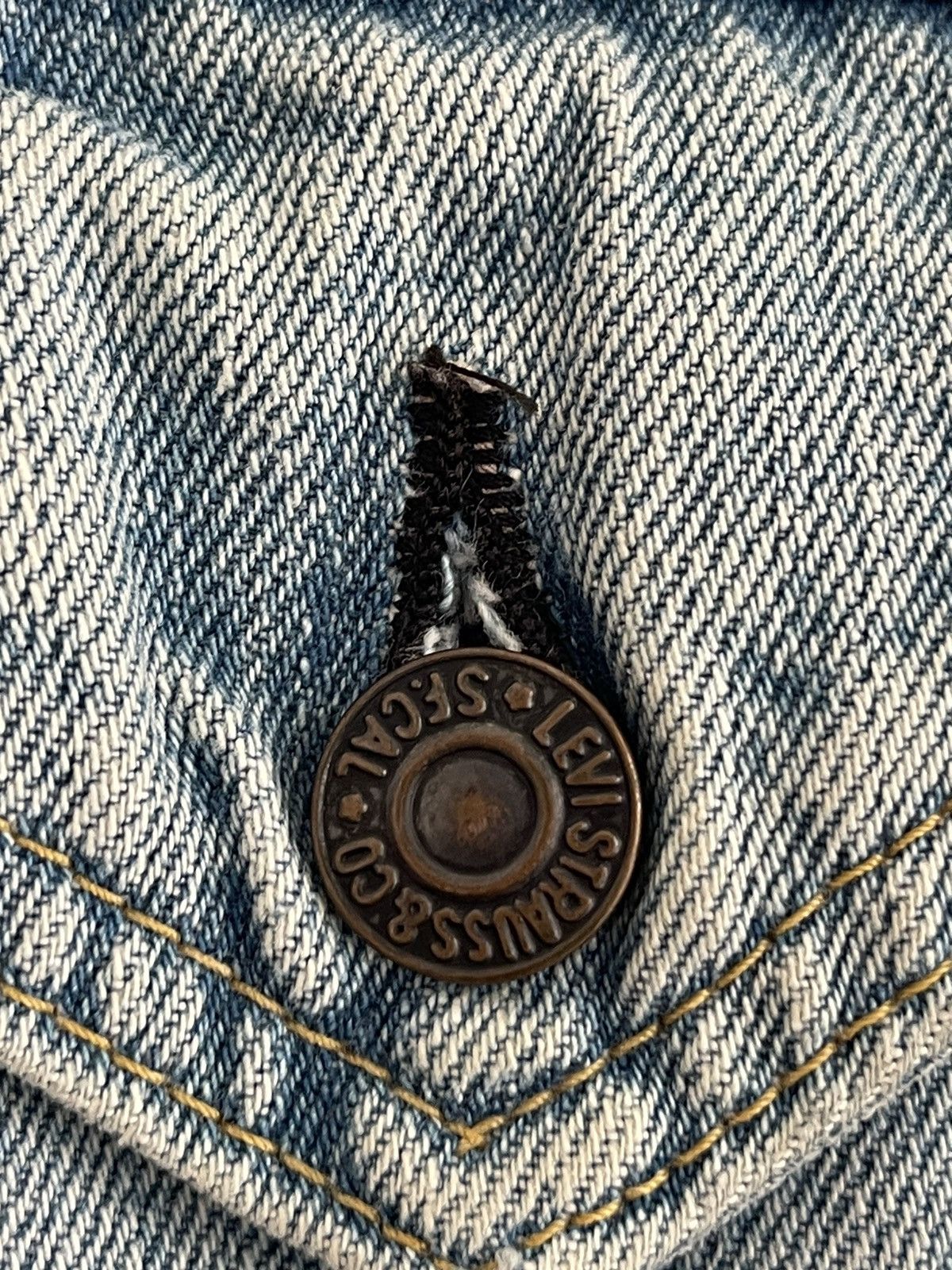 Levi's Vintage Levis 71557 Big E Denim Jacket Size US M / EU 48-50 / 2 - 5 Thumbnail