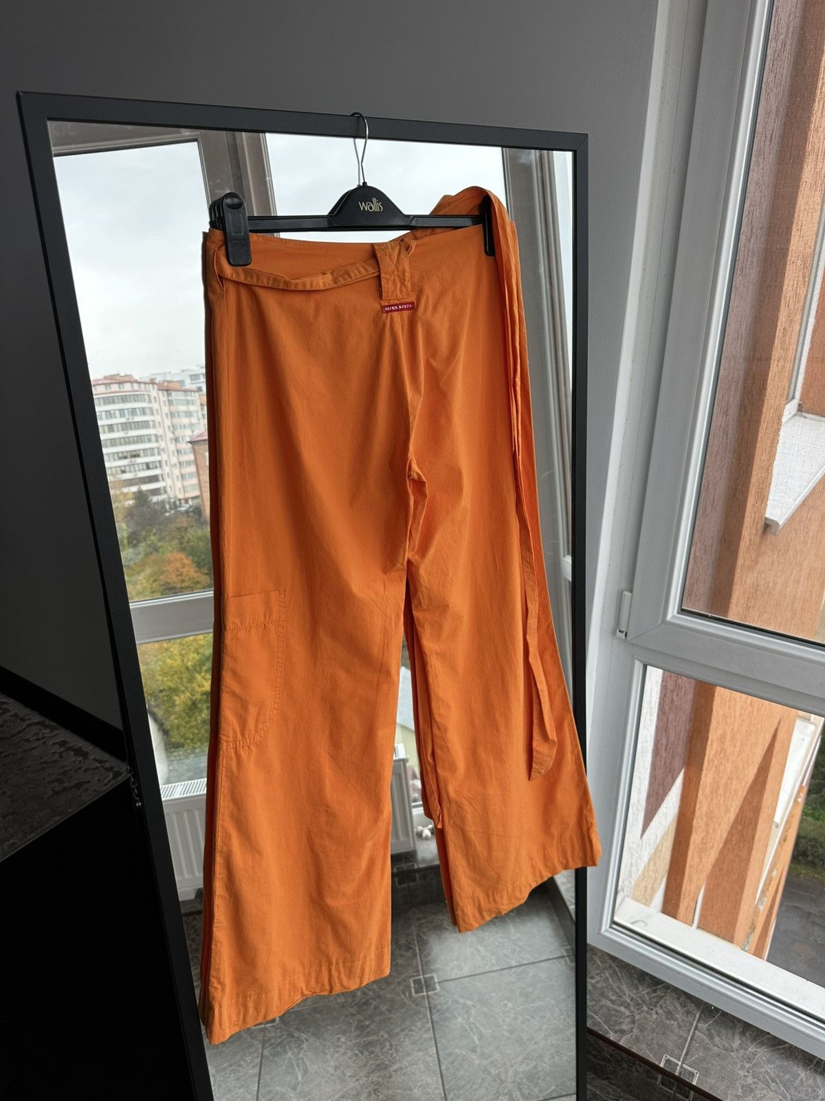 Miss Sixty Miss Sixty Orange Wrap Waist Wide Leg Pants Made in Italy Size 24" / US 00 / IT 34 - 3 Thumbnail