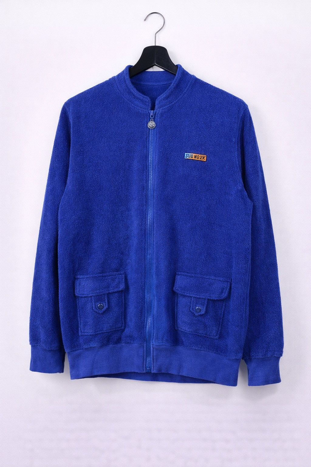 Vintage Vintage Tiki Blue Terry Zip-Up Jacket Casual Streetwear Size US S / EU 44-46 / 1 - 1 Thumbnail