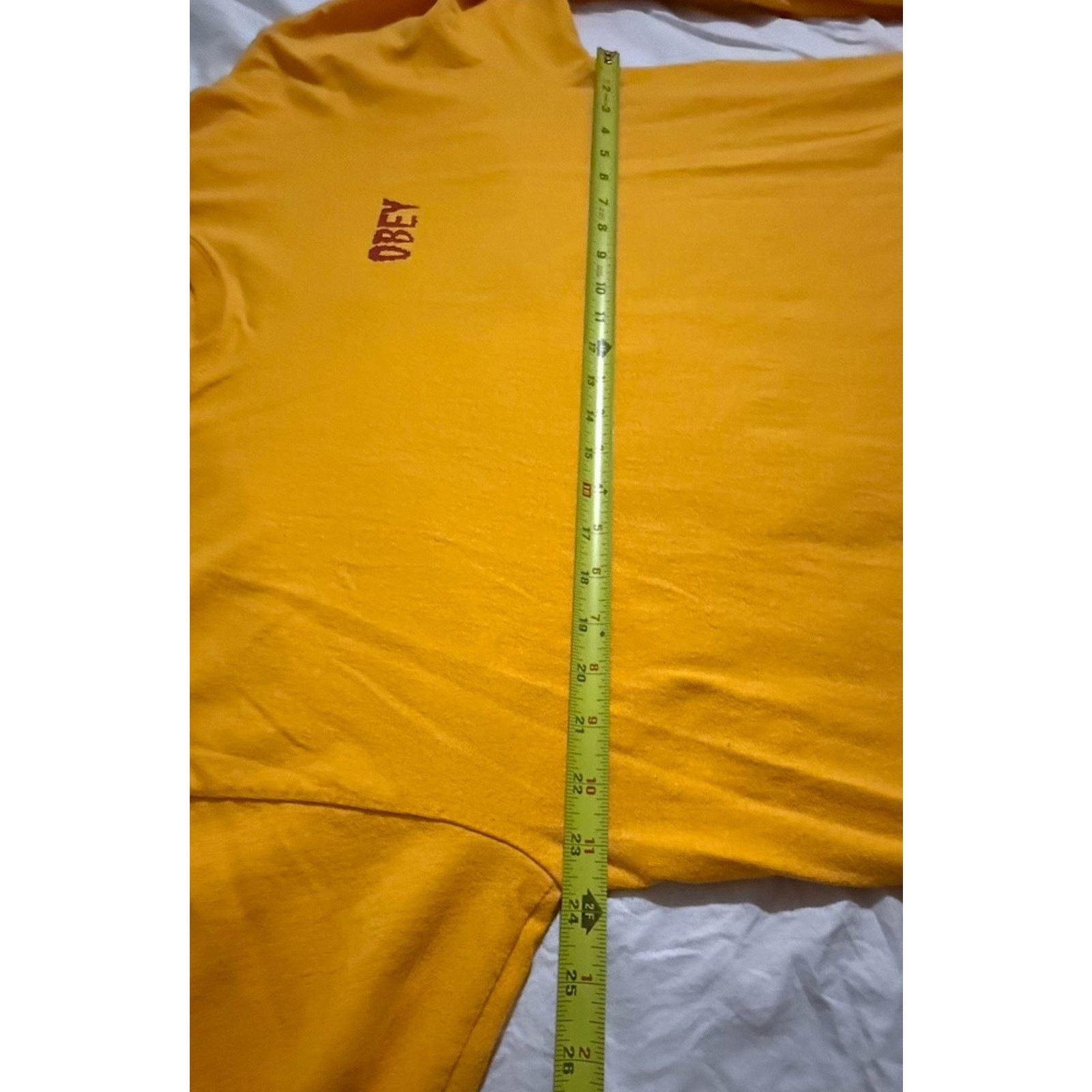 Obey Obey Men’s Shirt L Sleeve Yellow “Worldwide” Midnight Poison Size US XL / EU 56 / 4 - 6 Thumbnail