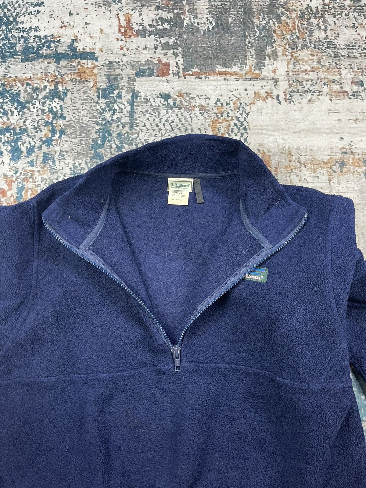 L.L. Bean Vintage LL Bean Half Zipper Fleece Sweatshirt Size M / US 6-8 / IT 42-44 - 8 Thumbnail