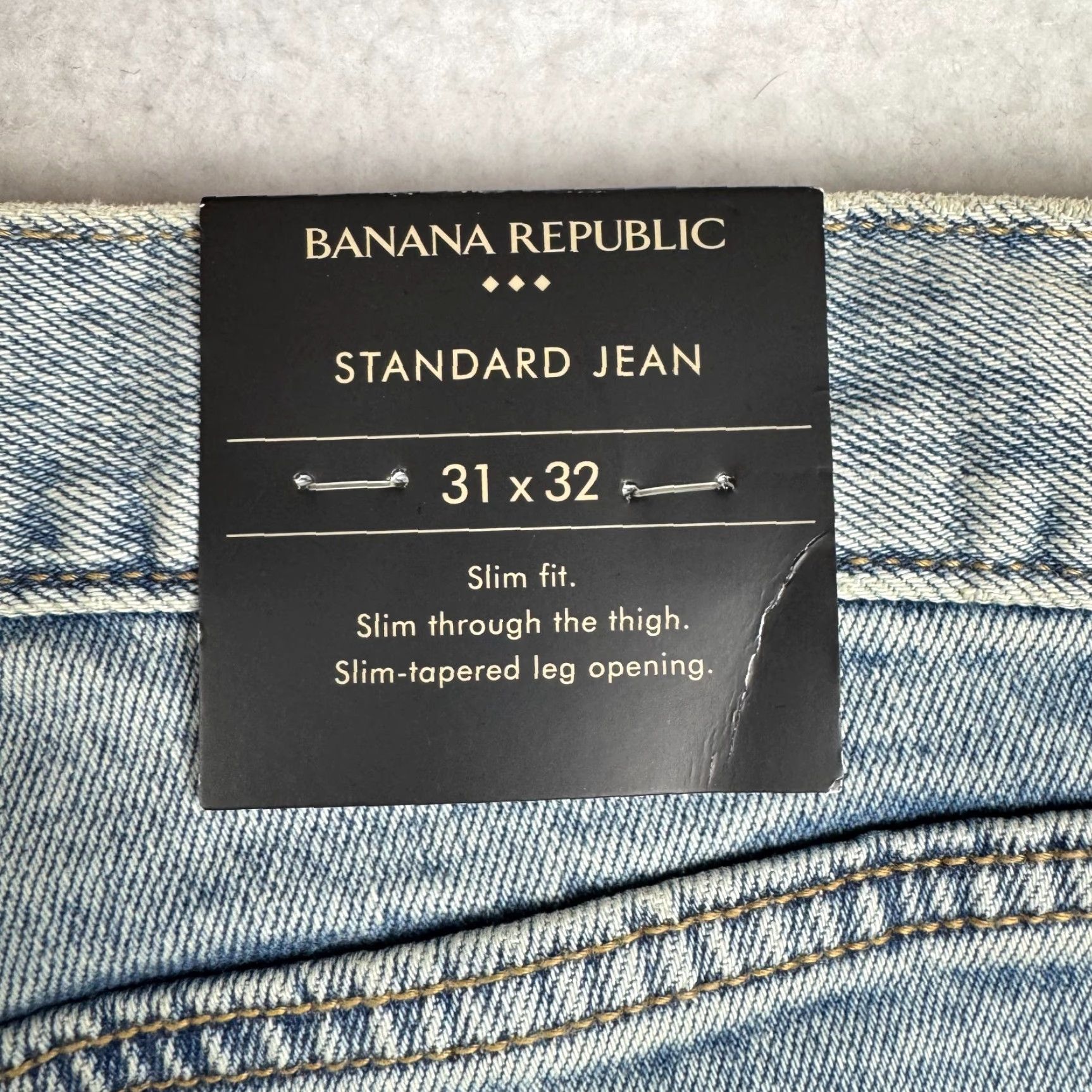 Banana Republic Banana Republic Jeans Slim Tapered Fit Light Wash 31x32 Denim Men Regular 5-Pocket Inseam 32 Vintage No Size US 31 - 5 Thumbnail