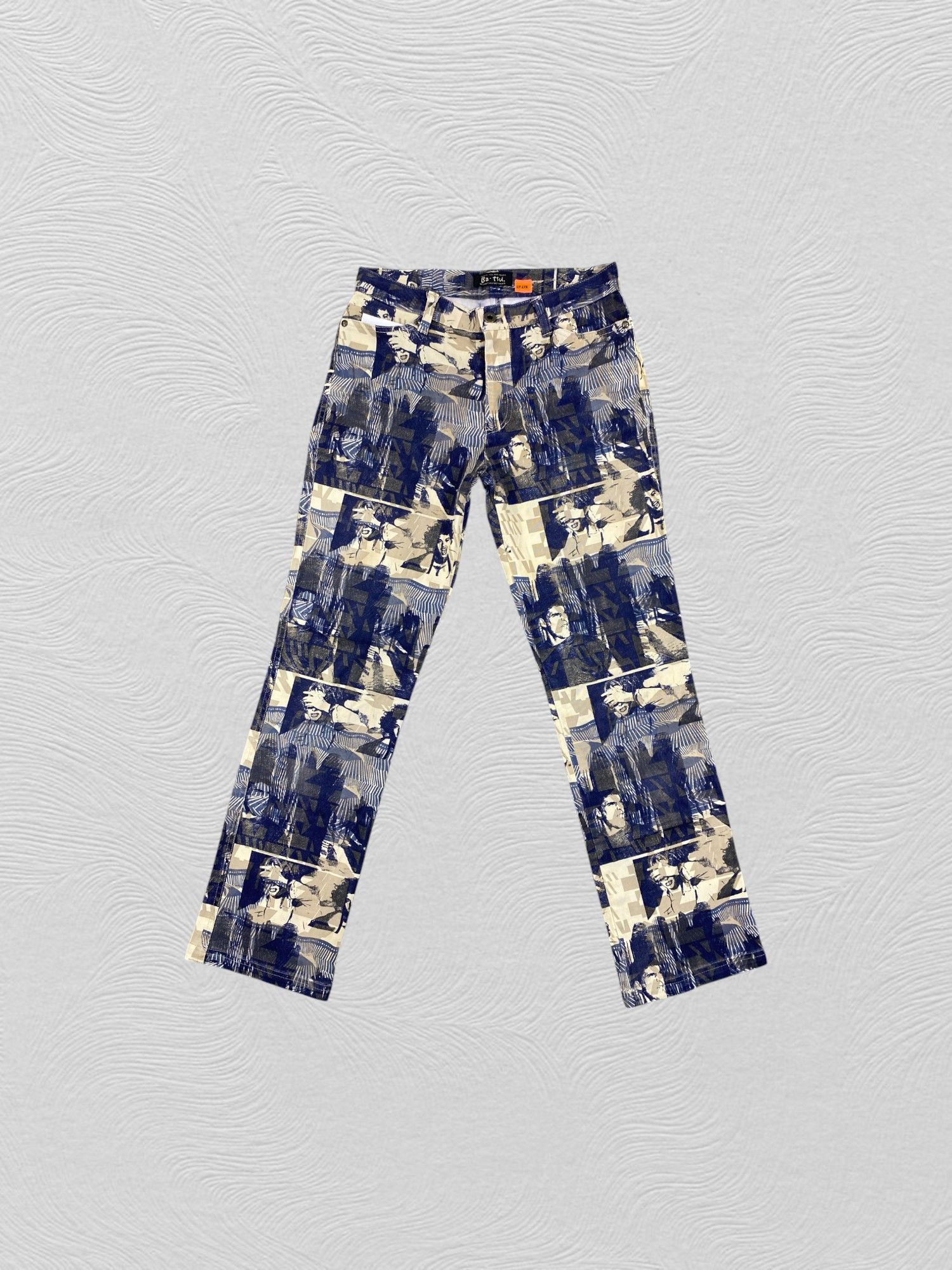Japanese Brand Vintage Seditionaries Full Print Unisex Pants -CP278 Size US 27 - 1 Thumbnail