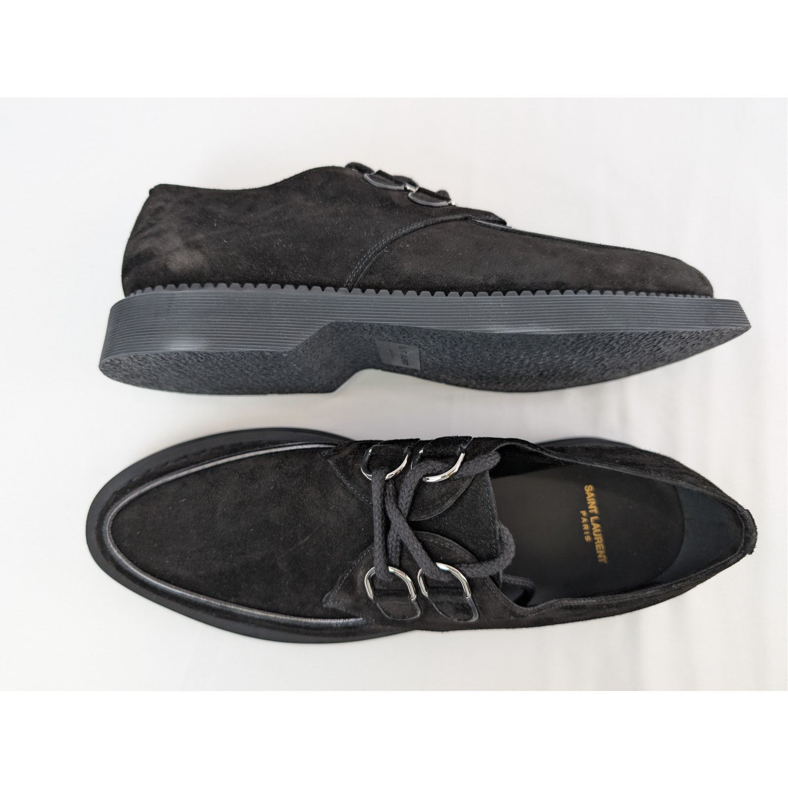 Saint Laurent Paris SLP red suede creepers | Grailed
