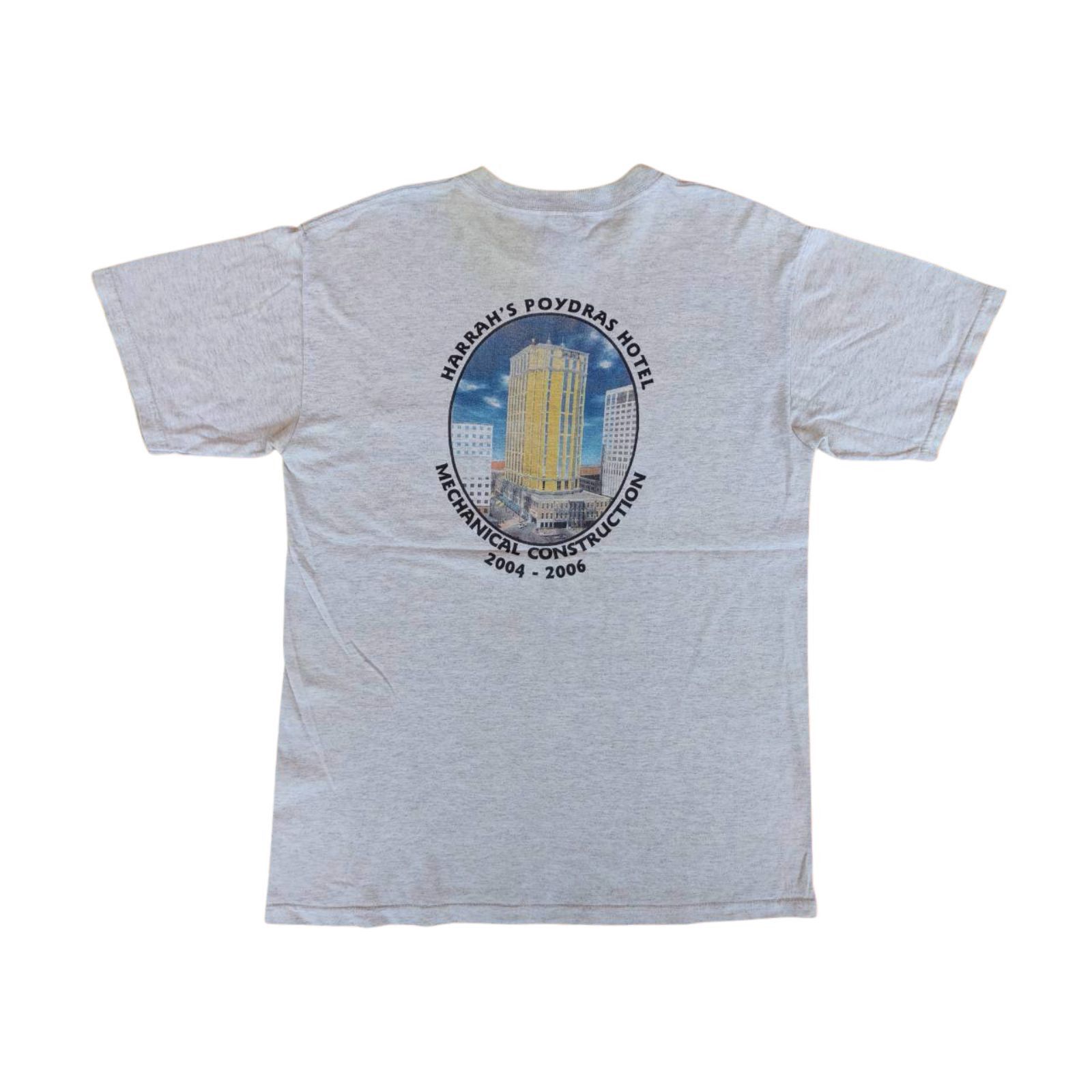 Gildan Harrah's Hotel Mechanical Construction Vtg Pocket T Shirt Size US M / EU 48-50 / 2 - 1 Thumbnail