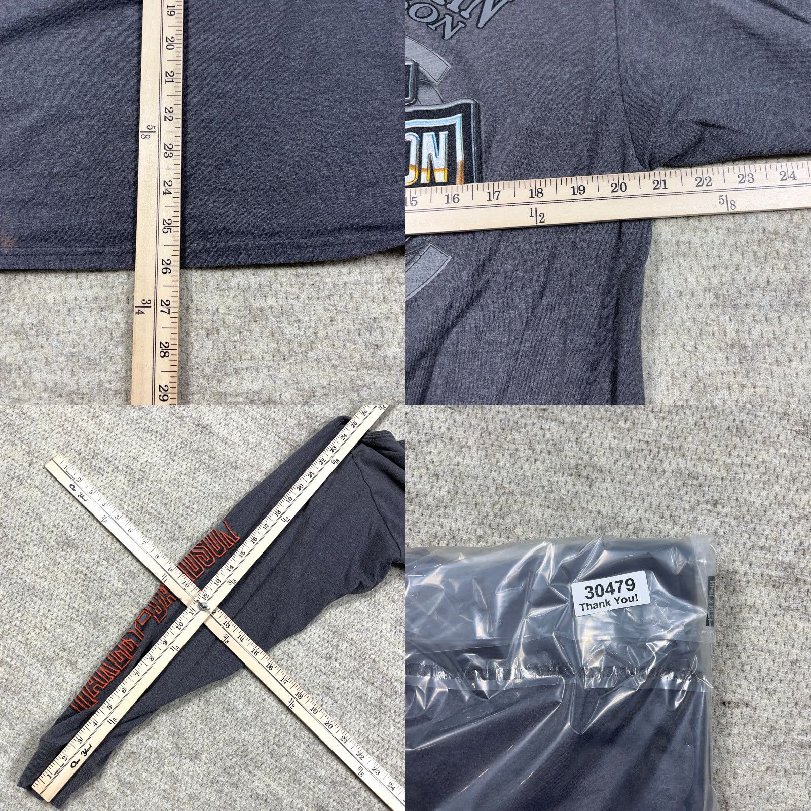 Harley Davidson VINTAGE Harley-Davidson Shirt Men L Gray Crew Neck Graphic Print Logo 80s Retro Motorcycle Biker USA Long Sleeve Cotton Jersey Size US L / EU 52-54 / 3 - 9 Thumbnail