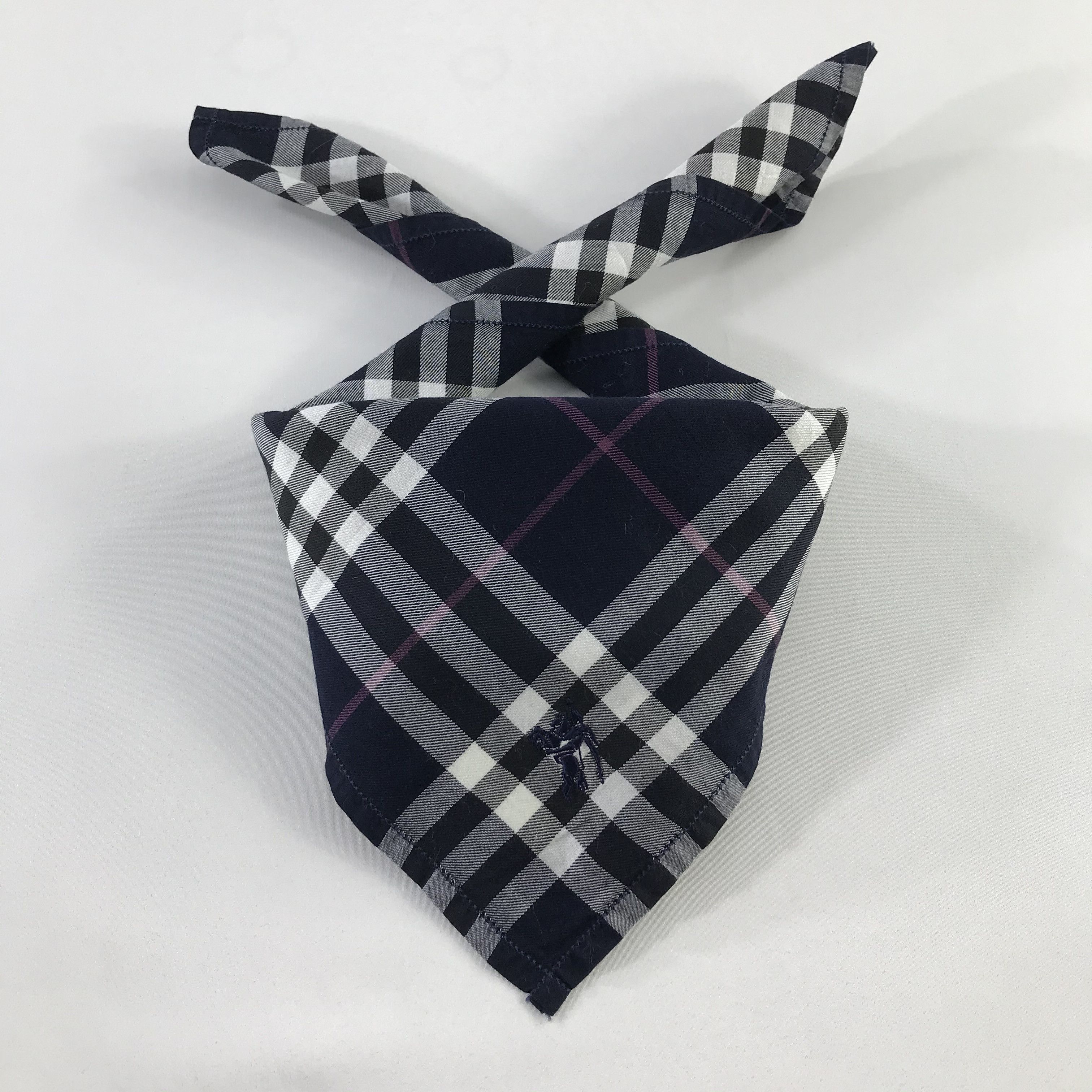 Burberry × Vintage Burberry Bandana / Handkerchief / Neckerchief - S1013 Size ONE SIZE - 3 Thumbnail