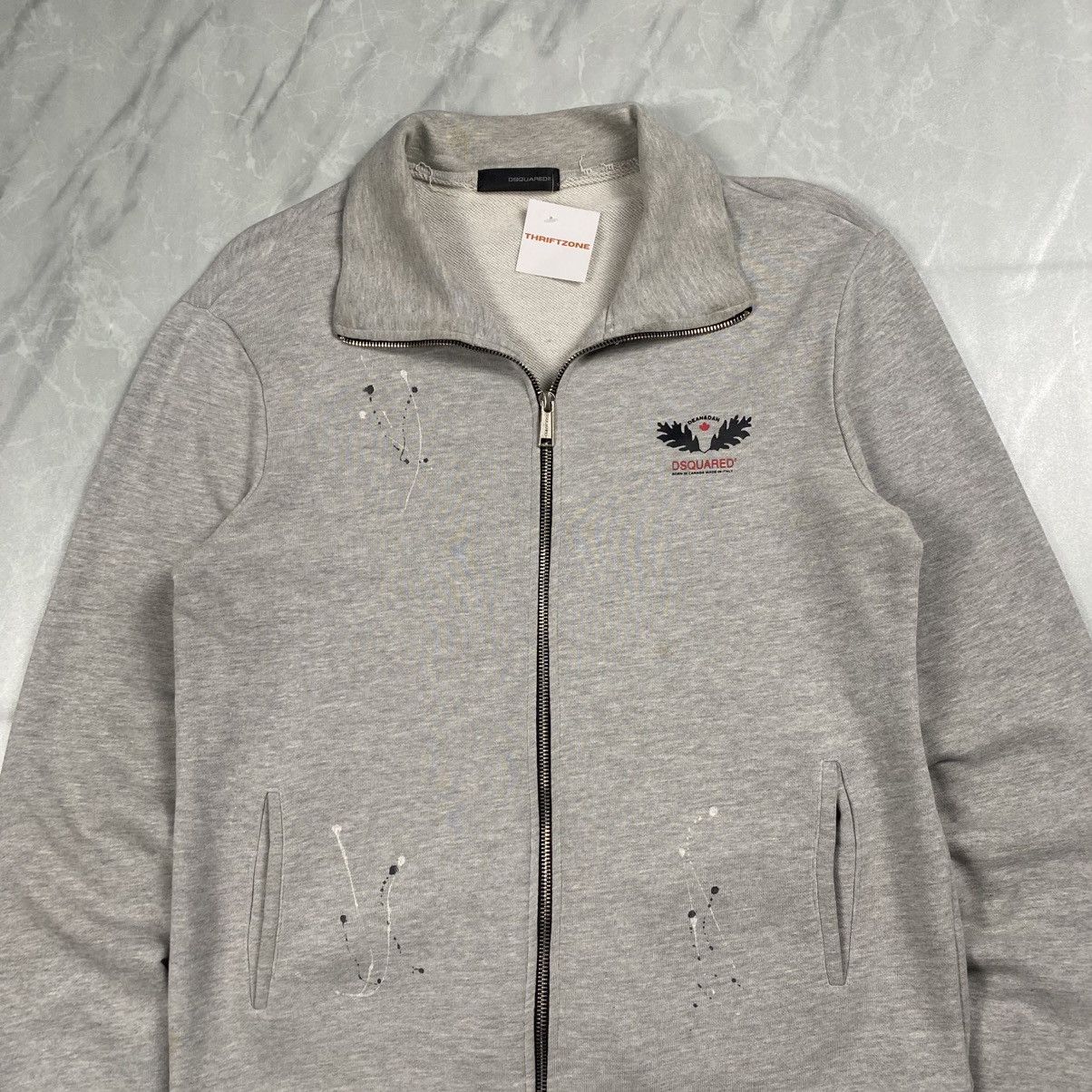 Dsquared2 Dean&Dan Rugged Painted Zip Up Sweater Jacket Size US M / EU 48-50 / 2 - 4 Thumbnail