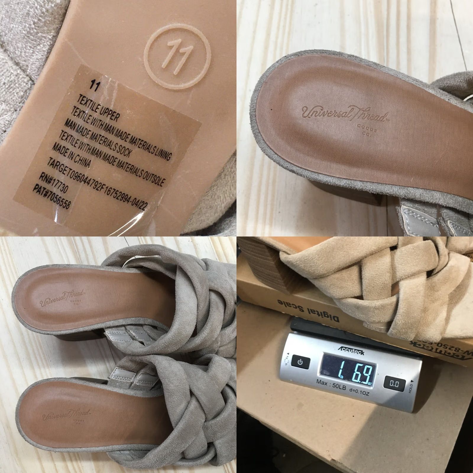 Vintage Universal Thread Sandals Womens 11 Andy Braided Strap Slip On Mule Slide Brown Size US 11 / IT 41 - 9 Thumbnail