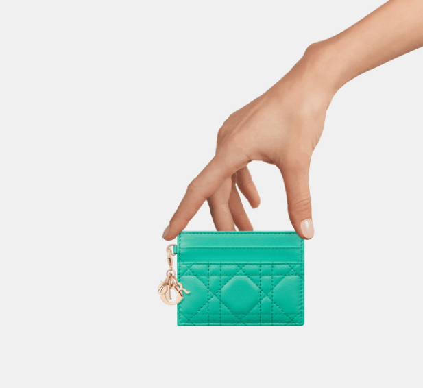 Dior o1w1db10525 S0974O Size : OS / Card Holder in Aquamarina Size ONE SIZE - 4 Thumbnail
