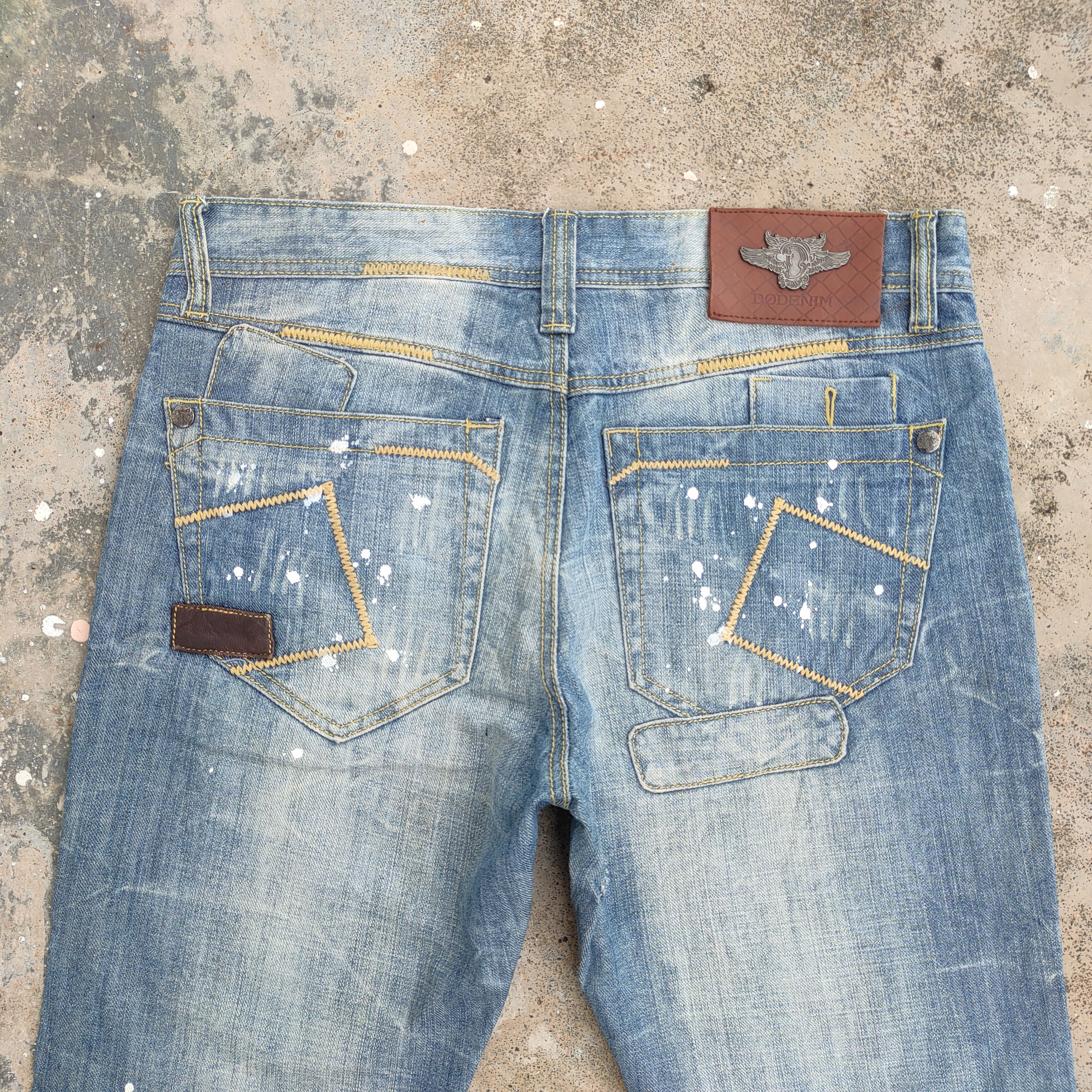 Japanese Brand VINTAGE DO DENIM DISTRESSED FADED JEANS DENIM PANTS Size US 34 / EU 50 - 8 Thumbnail