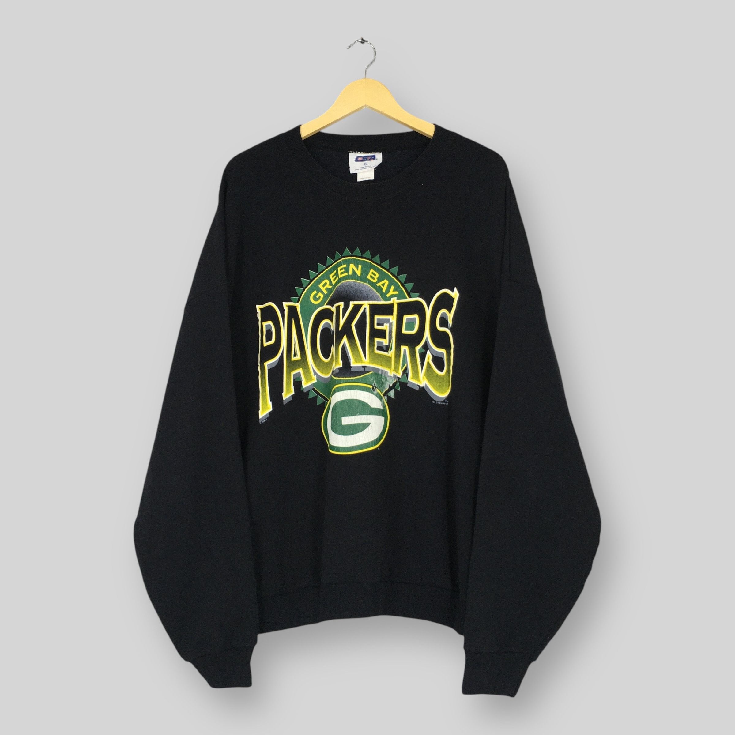 NFL × Vintage Vintage 90s Green Bay Packers NFL Sweatshirt Size US XXL / EU 58 / 5 - 1 Thumbnail