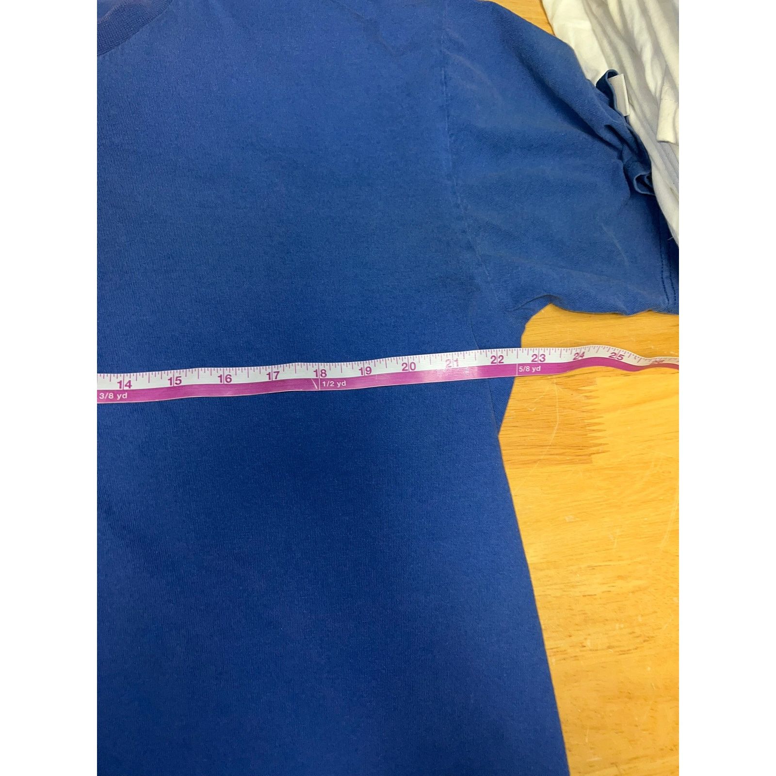 Nike Nike Blue Blank Shirt Y2K Swoosh Long Length Tee 2000s L Size US L / EU 52-54 / 3 - 12 Thumbnail