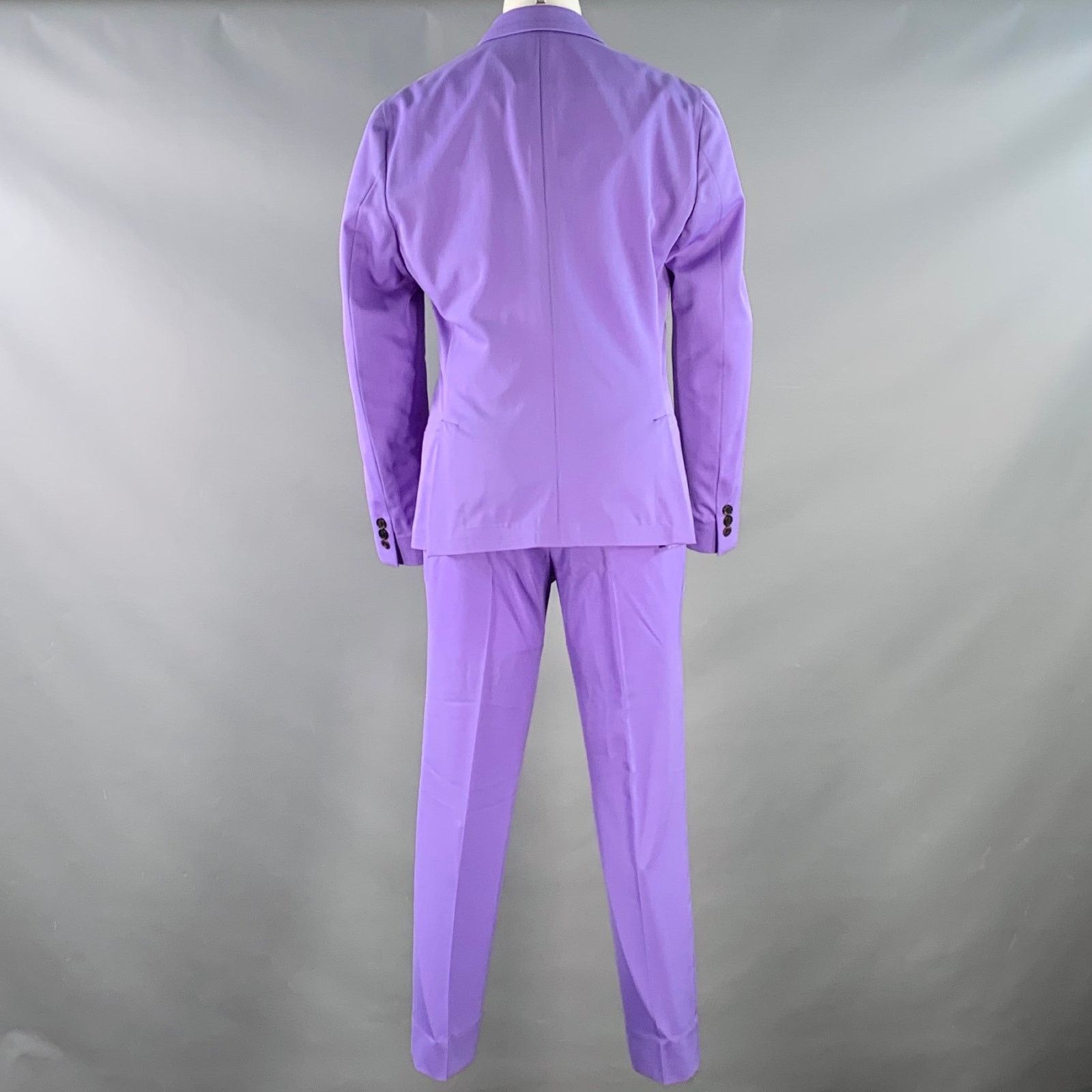 Paul Smith Size 36 Soho Fit Purple Lavender Wool Notch Lapel Suit Size 36R - 3 Thumbnail