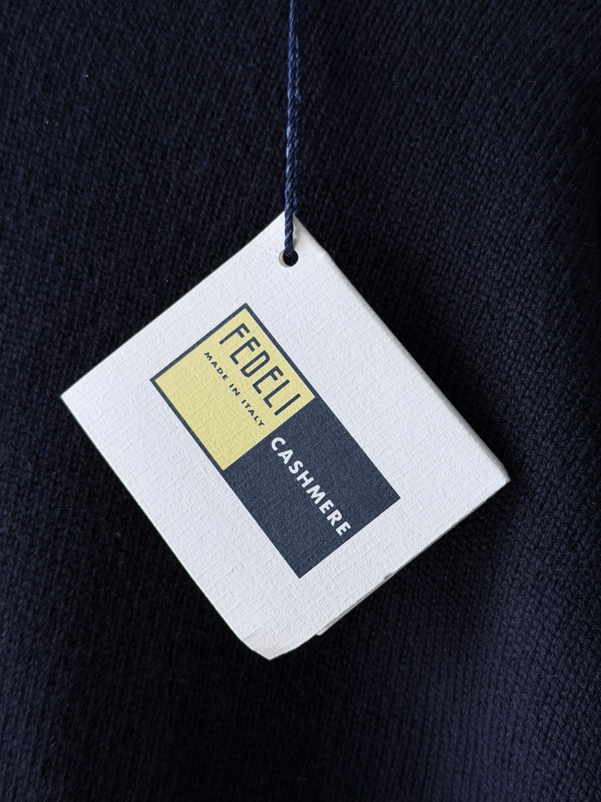 Fedeli NWT Fedeli Navy Blue Cashmere Turtleneck Sweater Size US XXL / EU 58 / 5 - 2 Thumbnail