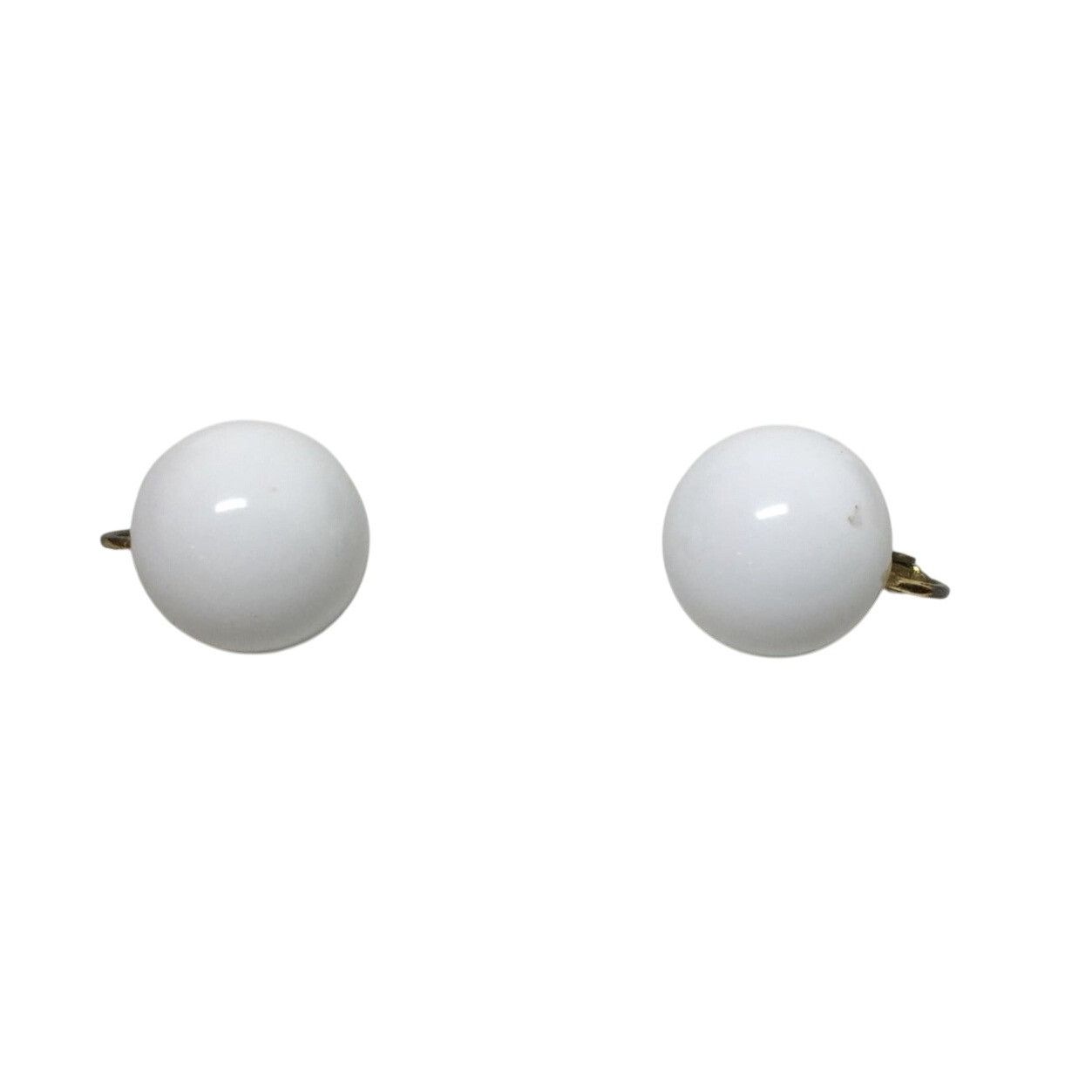 Other Women's Vintage MARVELLA White and Gold Tone clip on Earr Size ONE SIZE - 1 Thumbnail
