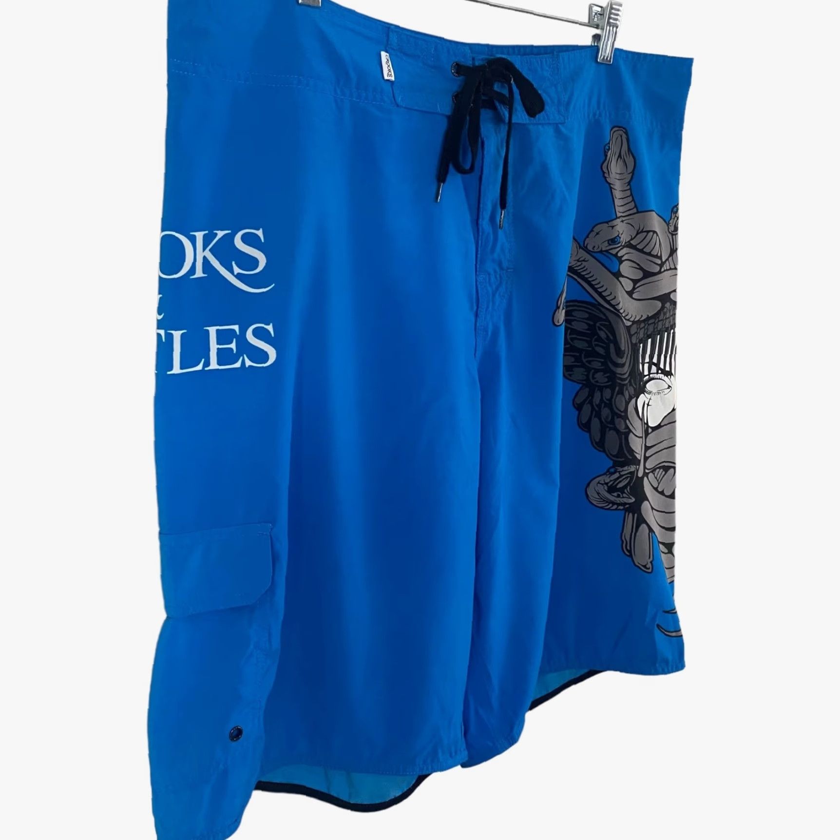 Crooks & Castles Crooks & Castles Medusa Printed Board Shorts Mens 38 Blue Surf Swim Streetwear Size US 38 / EU 54 - 3 Thumbnail