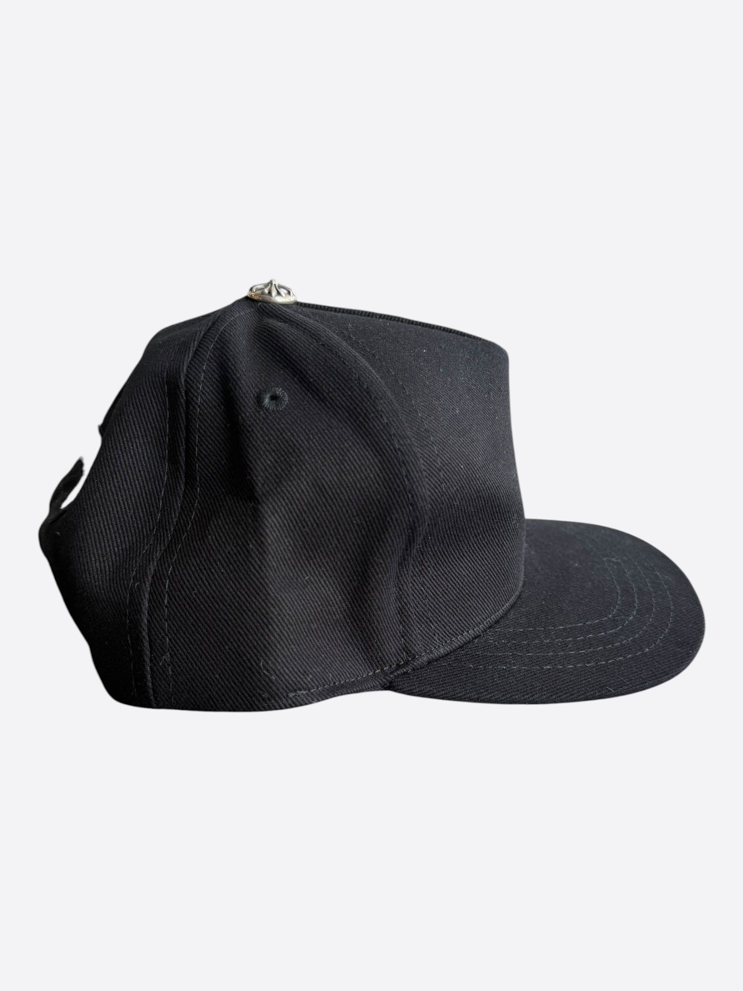 Chrome Hearts Chrome Hearts Black & White Vertical Logo Hat Size ONE SIZE - 2 Thumbnail