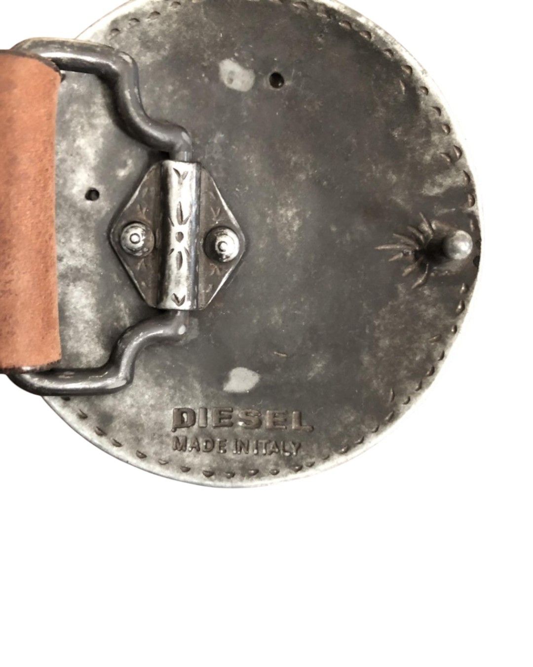 Diesel RARE SKULL BUCKLE LEATHER BELT Size ONE SIZE - 3 Thumbnail