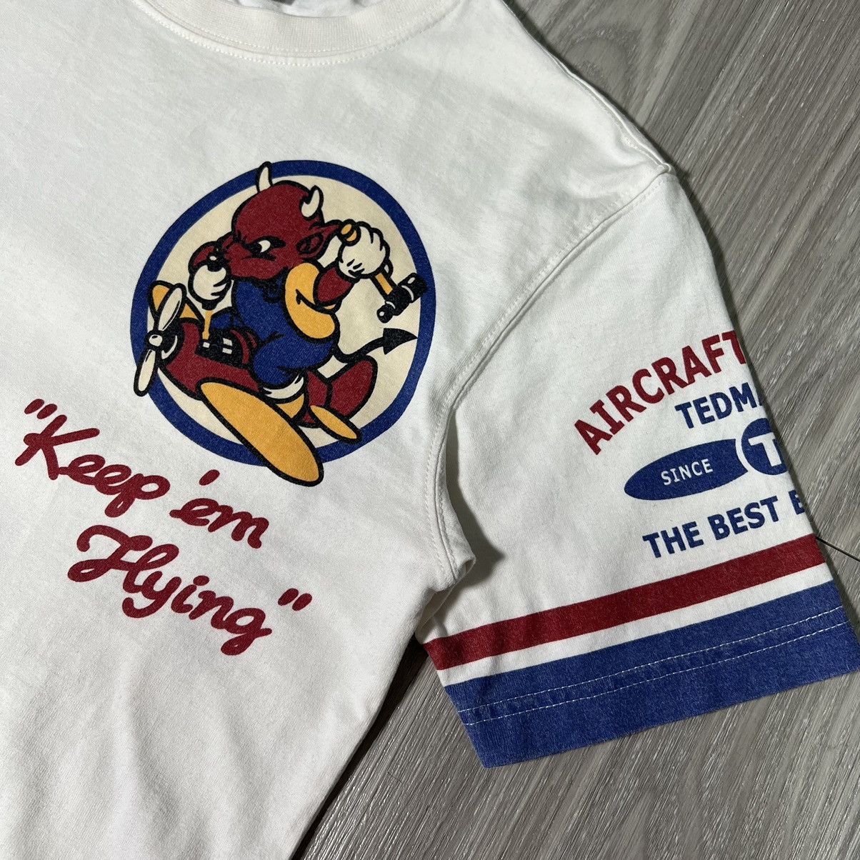 Japanese Brand × Tedman × Vintage Vintage Tedman 1991 "Keep em Flying" Tee Size US S / EU 44-46 / 1 - 3 Thumbnail