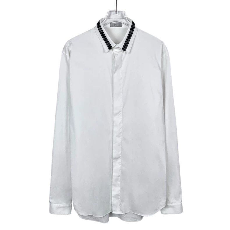 Dior Dior Size 39 White logo neckline slogan lapel single-breas Size US XXS / EU 40 - 1 Thumbnail