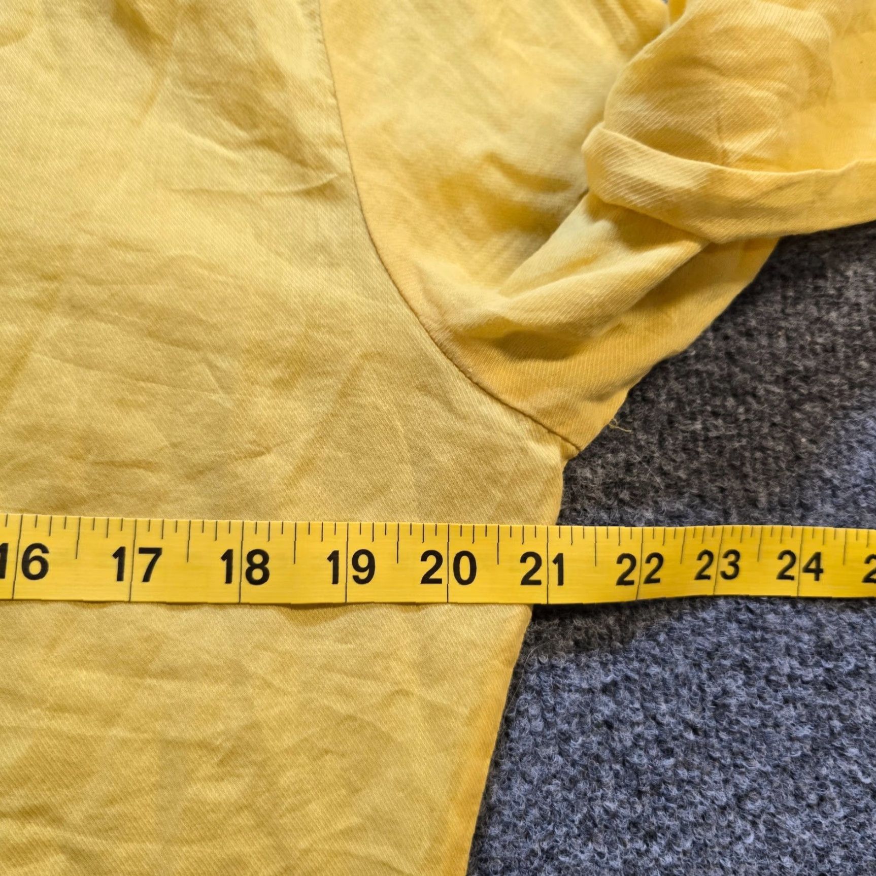 Vintage LL Bean Top Womens Size 12 Yellow Lightweight Popover 3/4 Sleeve Capsule Blouse Women Regular 12 Tunic Classic Casual Travel Size XL / US 12-14 / IT 48-50 - 6 Thumbnail