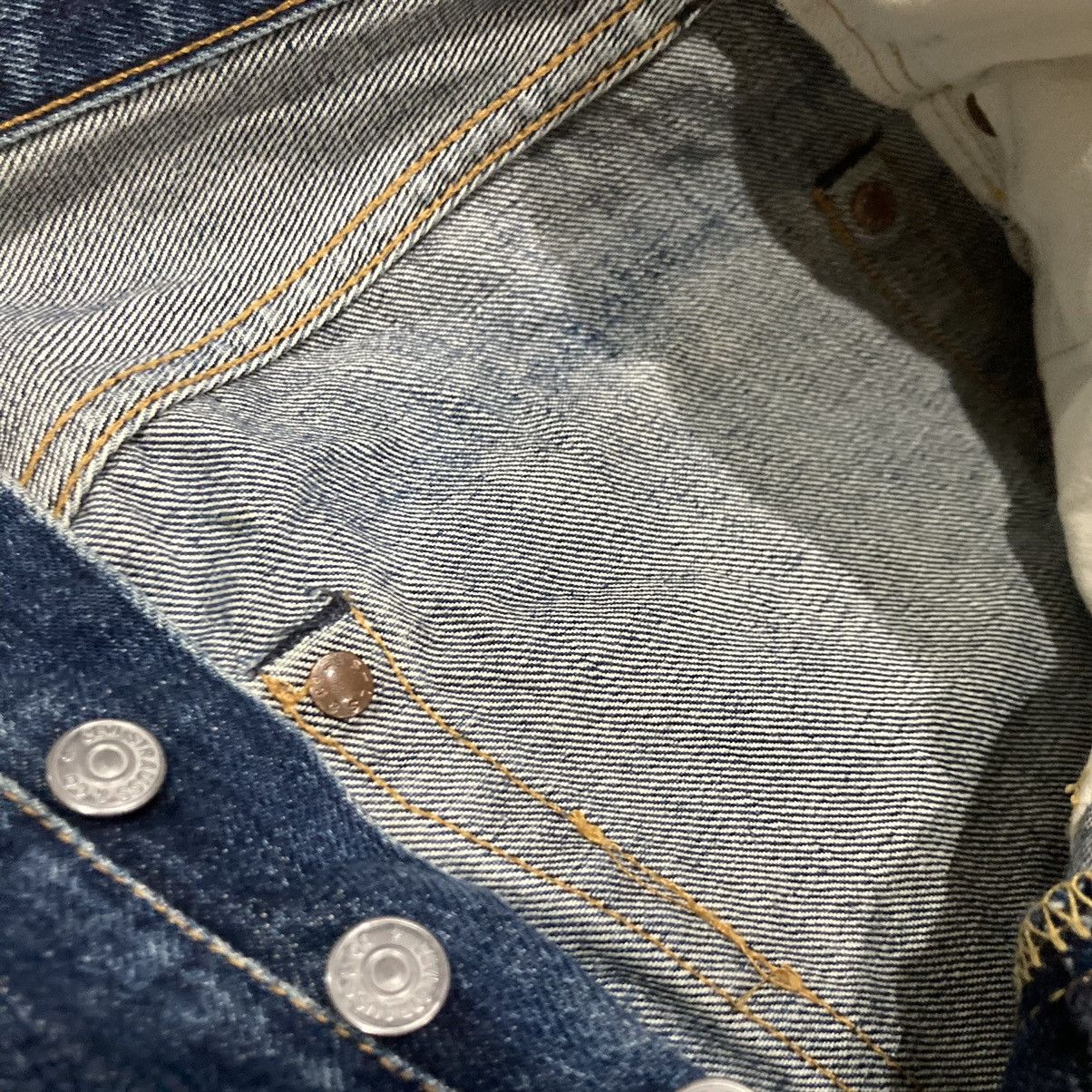 Levi's × Levi's Vintage Clothing × Vintage VINTAGE 90s LEVI’S BIG E 501XX SELVEDGE DISTRESSED JEANS Size US 30 / EU 46 - 14 Thumbnail