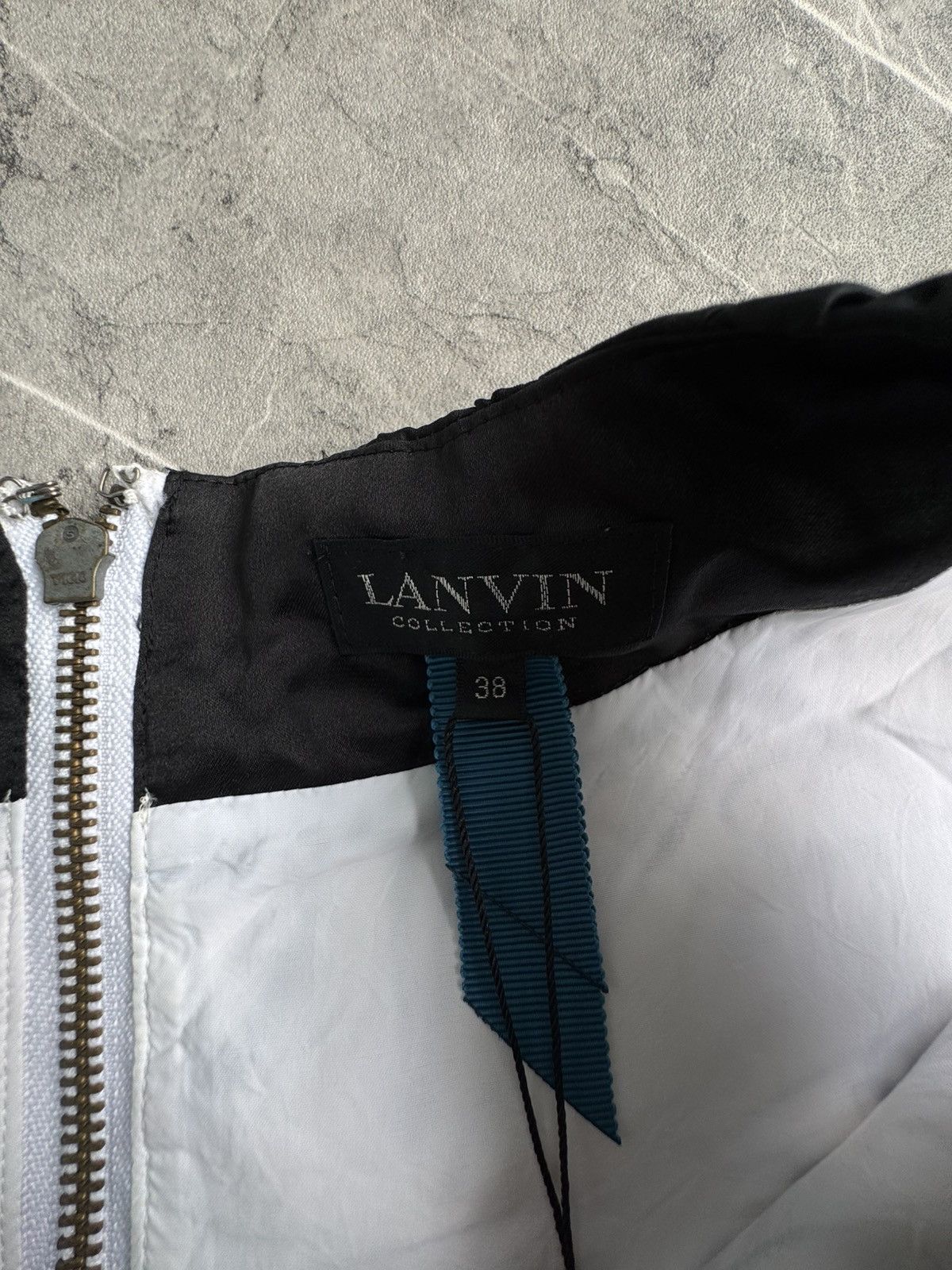Lanvin Lanvin Collection abstract sketch dress 🤍🖤 Size XS / US 0-2 / IT 36-38 - 4 Thumbnail