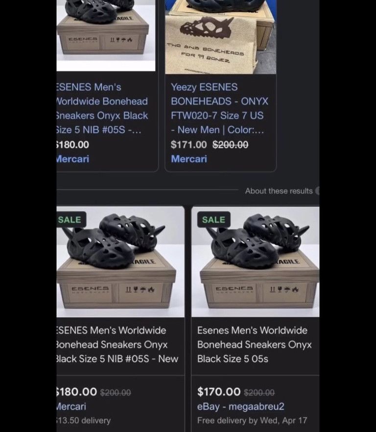 ESENES WORLDWIDE Boneheads Size US 5 / EU 37 - 5 Thumbnail