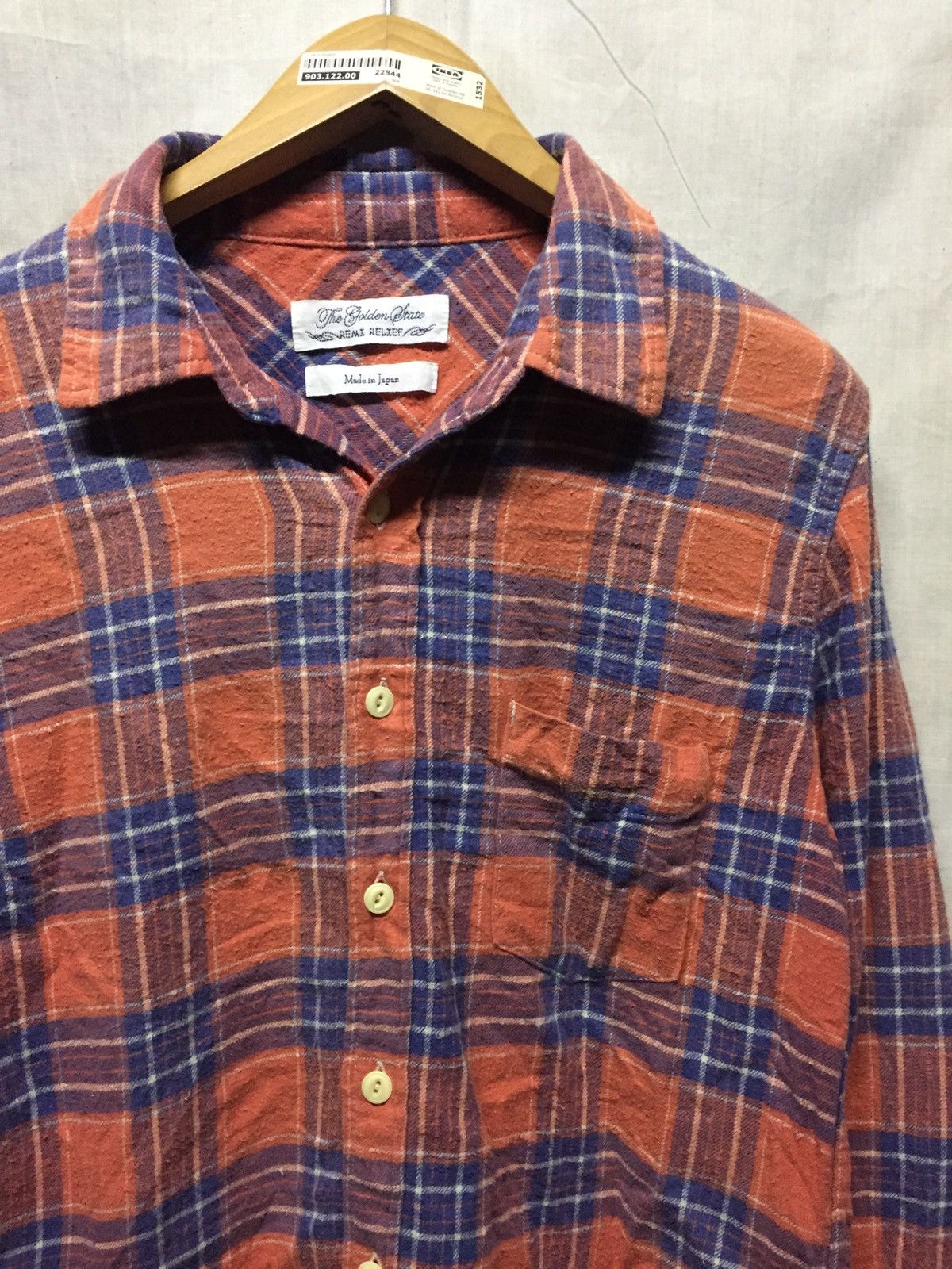 Japanese Brand × Remi Relief Remi Relief Plaid Tartan Button Up Distressed Shirt Size US M / EU 48-50 / 2 - 2 Thumbnail