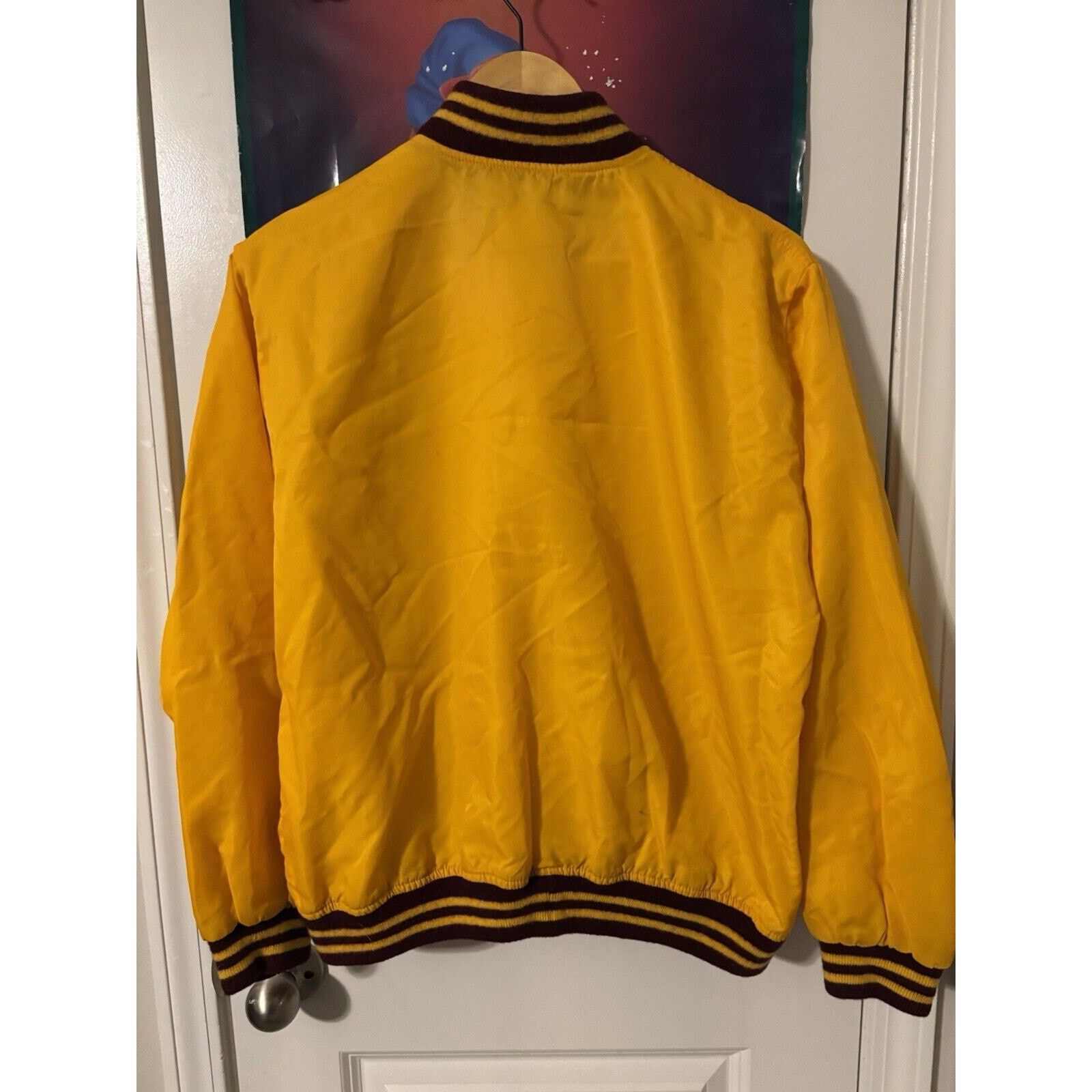 Other Vintage satin yellow 50s 60s bomber jacket Ohio Sportswear Size US XXL / EU 58 / 5 - 2 Thumbnail
