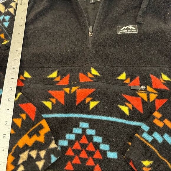 Other Massive Outdoor Geometric Multicolor Print Fleece Black Hood Size US S / EU 44-46 / 1 - 4 Thumbnail