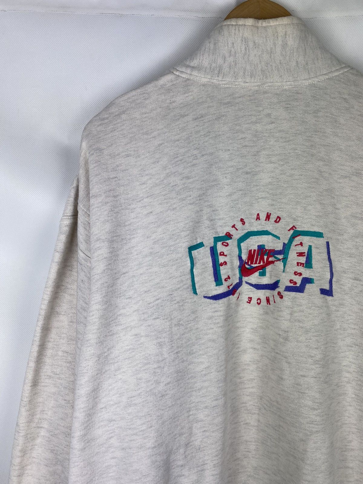 Nike Nike Vintage 1/4 Zip Pullover Sweatshirt Size XL Size US XL / EU 56 / 4 - 19 Thumbnail