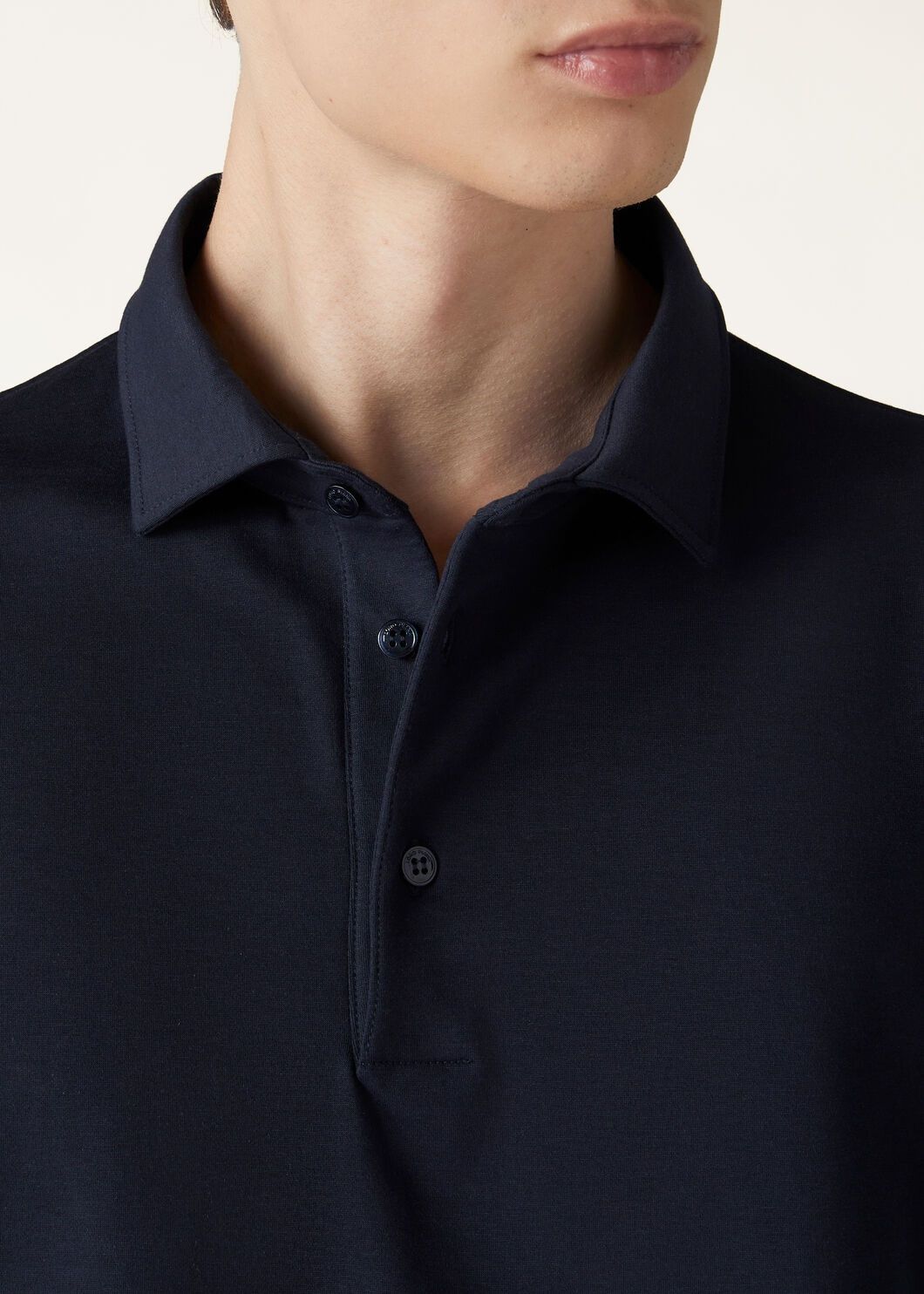 Loro Piana o1w1db10125 FAN8036 Assabu Polo Shirt in Navy Blue Size US S / EU 44-46 / 1 - 3 Thumbnail