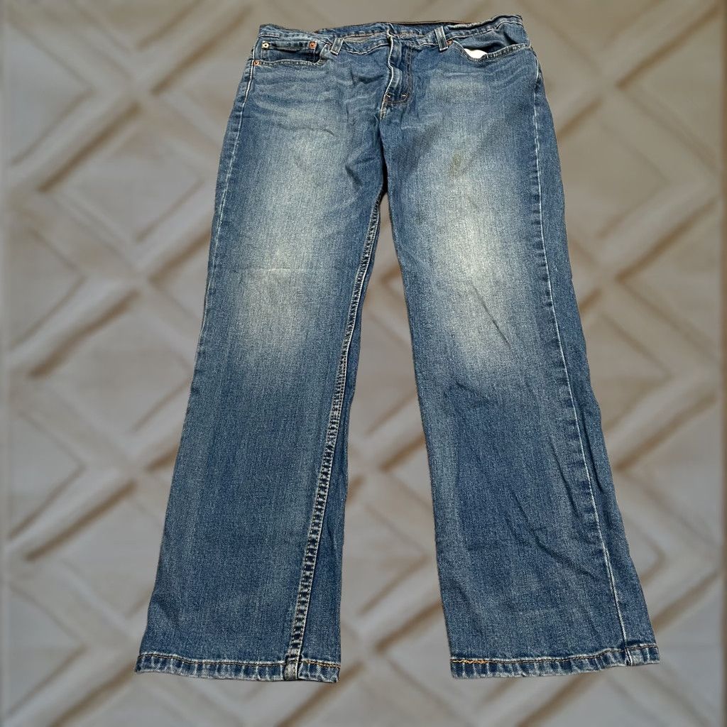 Levi's Levi's 511 Slim Fit Denim Jeans Mens 38x32 Blue Medium Wash Straight Leg 5-Pocket Design Cotton JeansMens Size US 38 / EU 54 - 1 Thumbnail