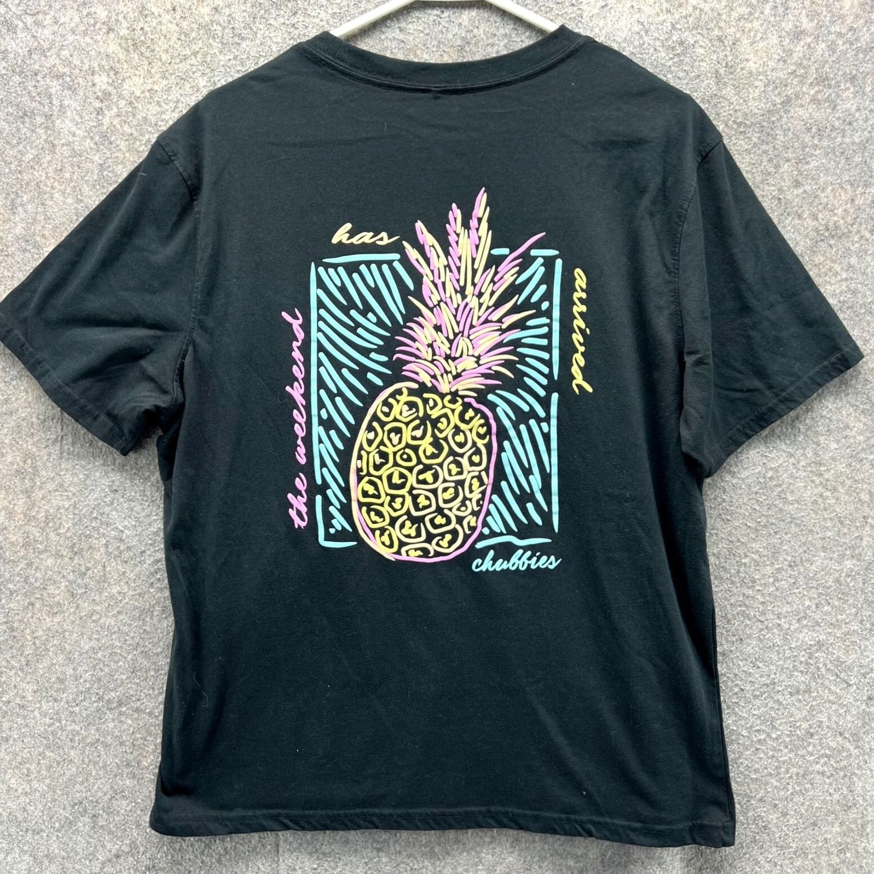 Chubbies Chubbies Adult Large Shirt Pocket Tee - Pineapple of My Eye Black Size US L / EU 52-54 / 3 - 2 Thumbnail