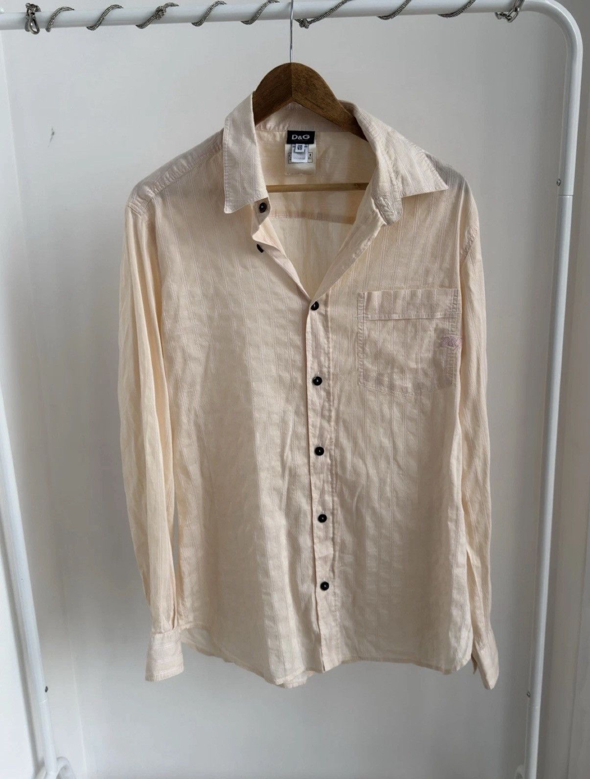 Dolce & Gabbana DOLCE & GABBANA VINTAGE BUTTON UP SHIRT SIZE 38/52 MENS L Size US L / EU 52-54 / 3 - 3 Thumbnail