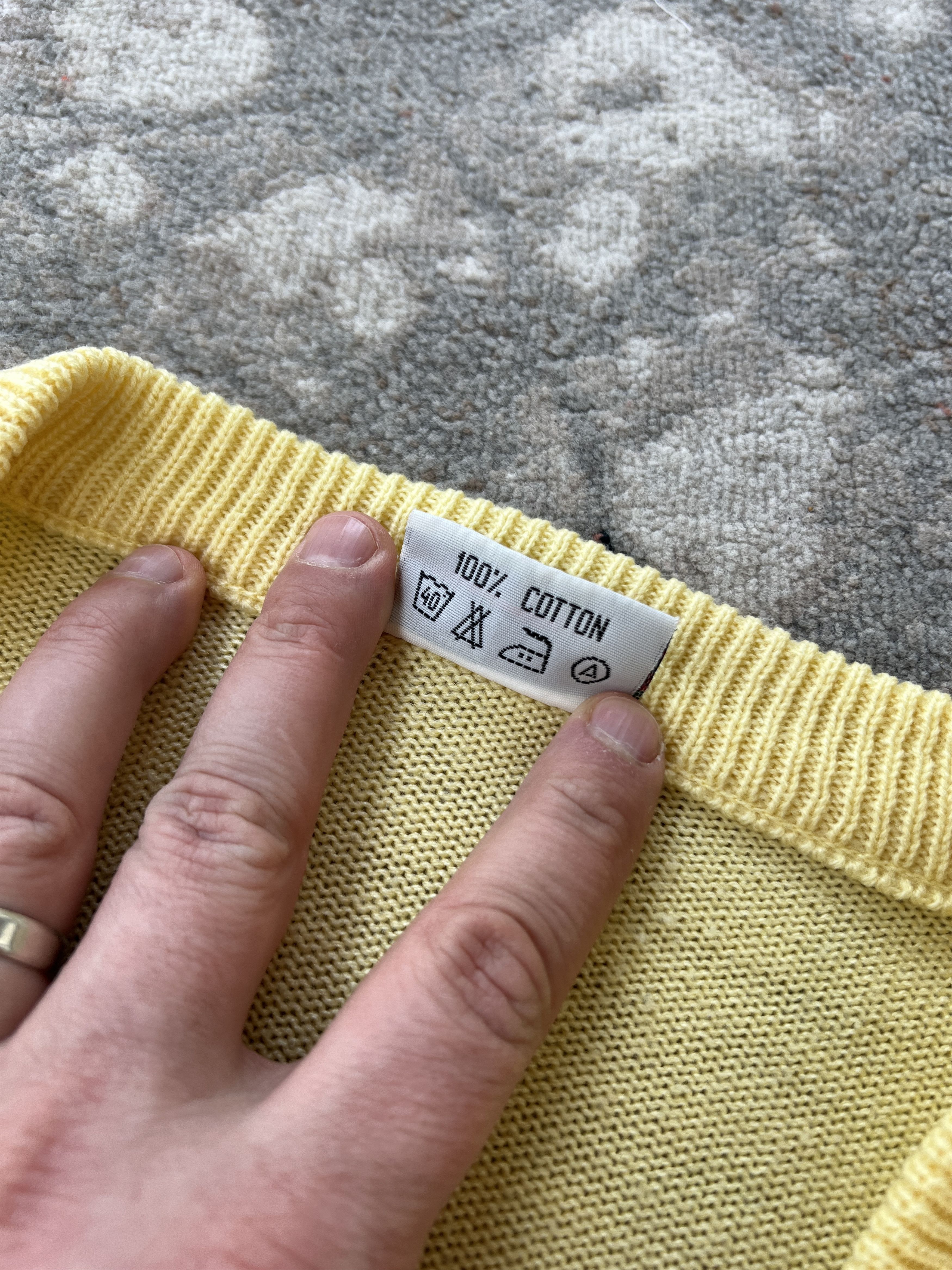Lacoste Vintage Lacoste Cotton Sweater Size US XXL / EU 58 / 5 - 4 Thumbnail