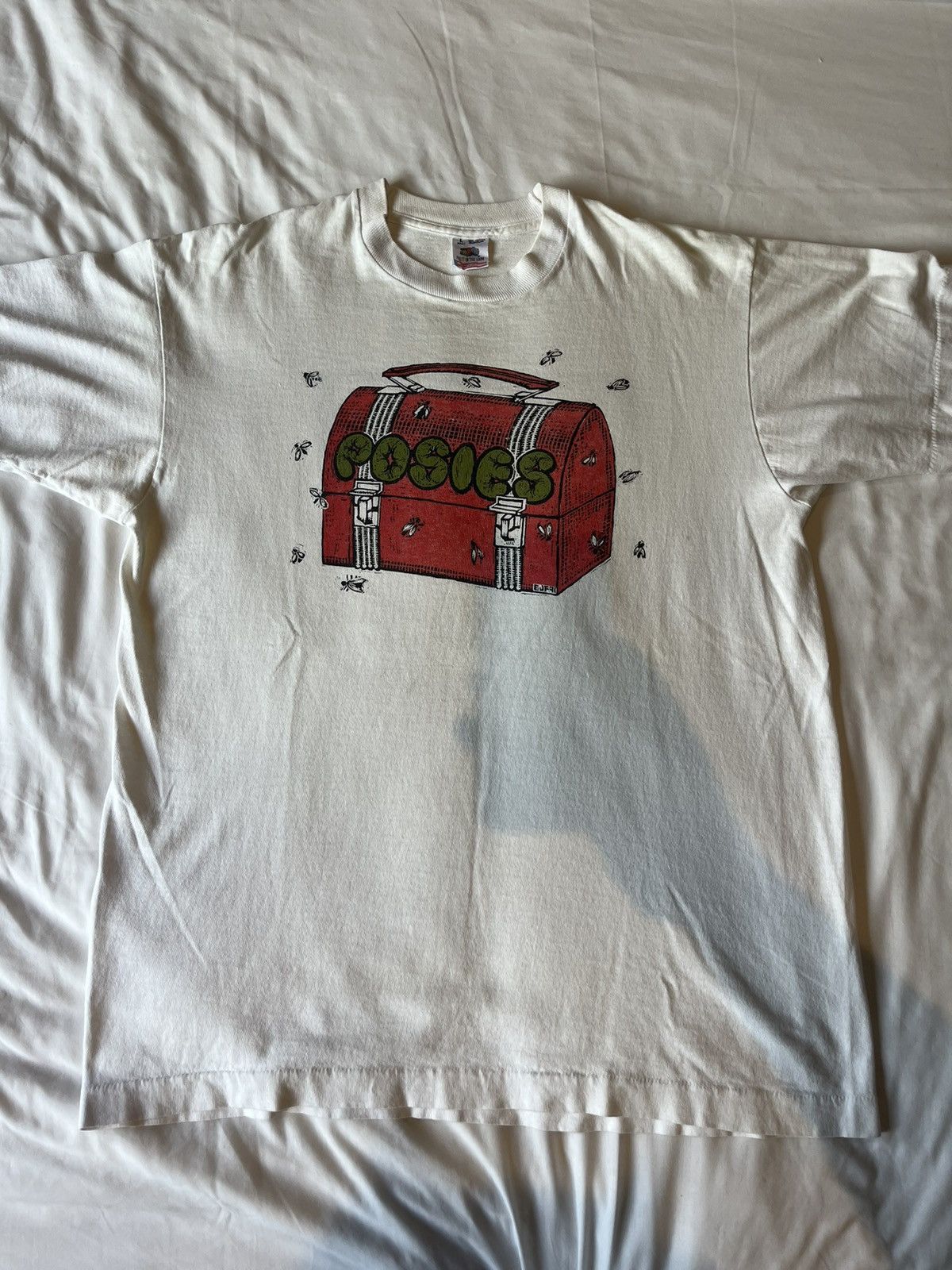 Vintage Vtg POSIES RedBag Parody SUB POP Logo 90’s Tshirt Size US L / EU 52-54 / 3 - 5 Thumbnail