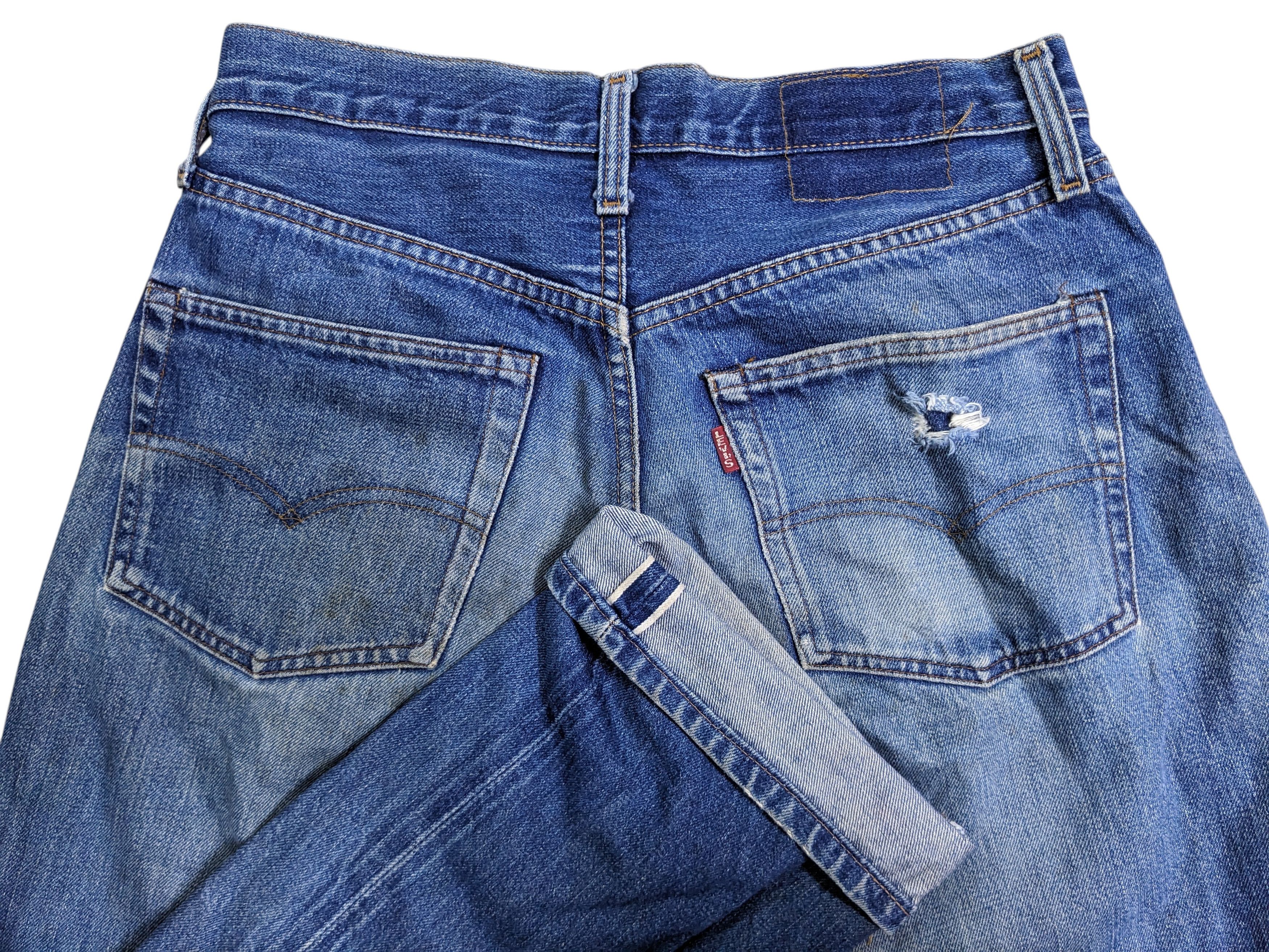 Levi's vintage 90s 501 Levi's 555 Big E Made in Usa selvedge Jeans Size US 31 - 1 Thumbnail