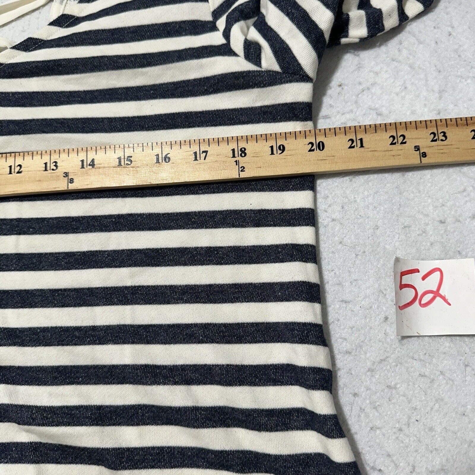 Other By & By XL A-Line Dress Crossback Navy Blue + White Striped Size XL / US 12-14 / IT 48-50 - 8 Thumbnail