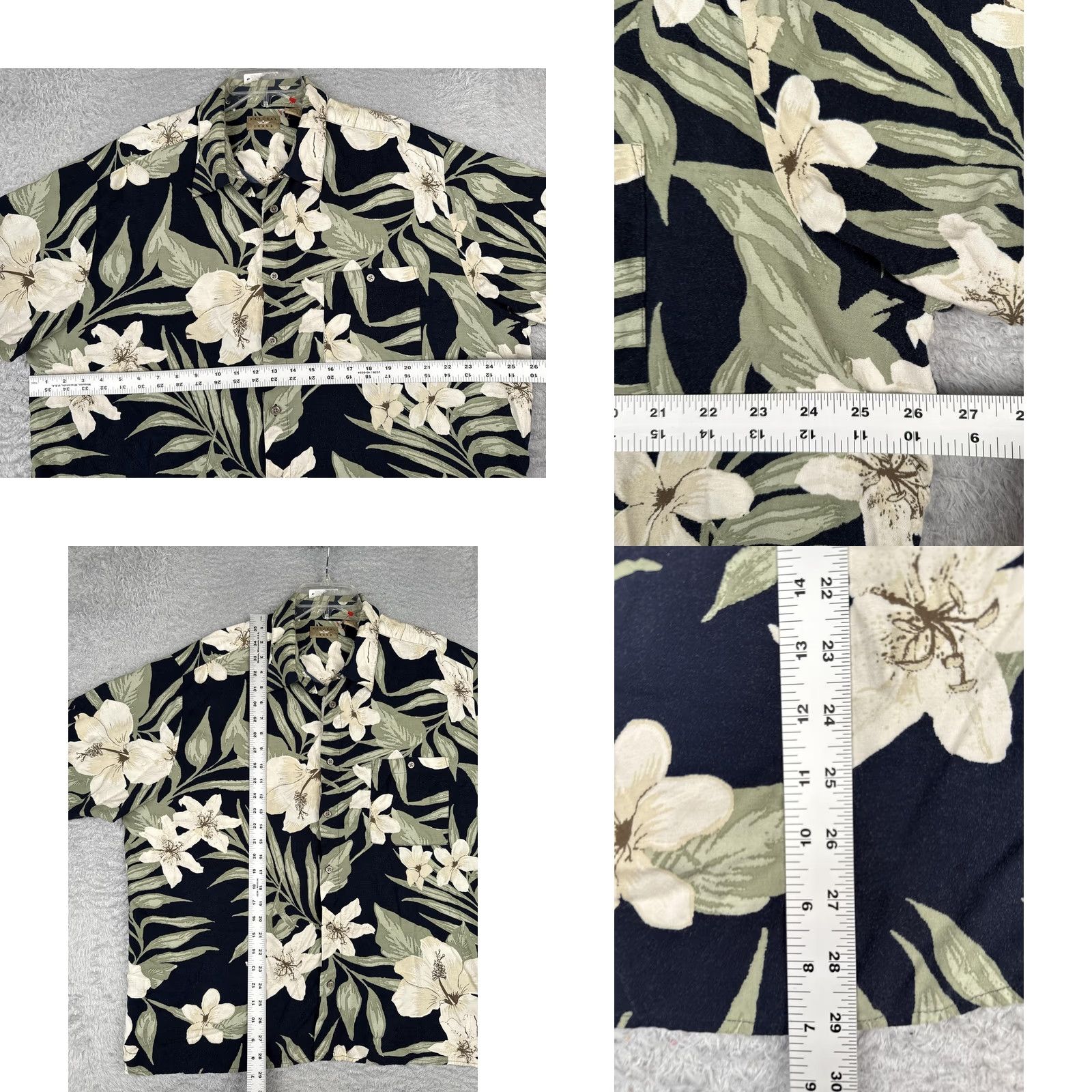 Vintage Natural Issue Shirt Mens 2XL Black Short Sleeve Hawaiian Floral Button Up Beach Size US XXL / EU 58 / 5 - 8 Thumbnail
