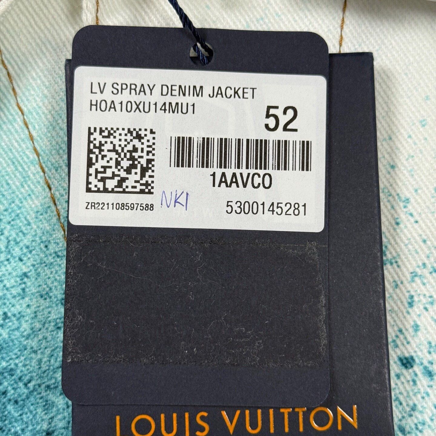 Louis Vuitton LV spray-painted denim jacket / Size US L / EU 52-54 / 3 - 5 Thumbnail