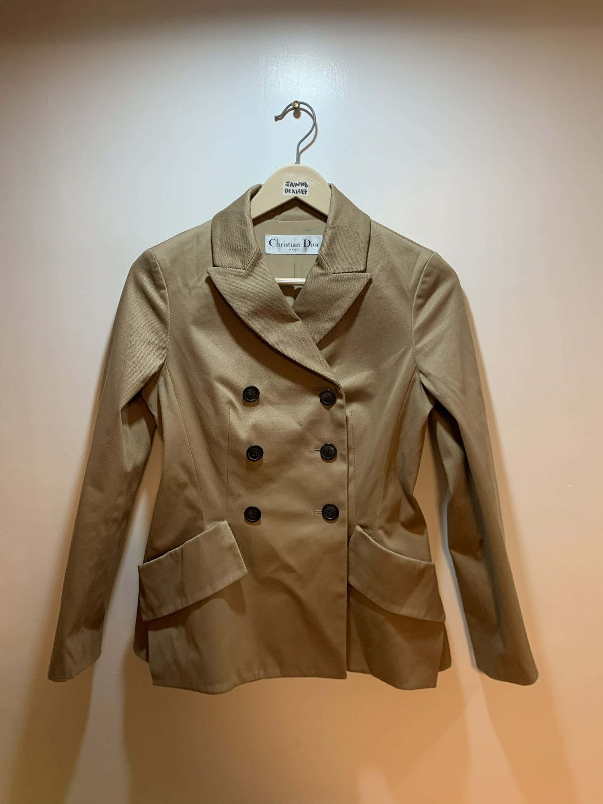 Dior Christian Dior tretch-cotton twill double-breasted jacket Size S / US 4 / IT 40 - 1 Thumbnail