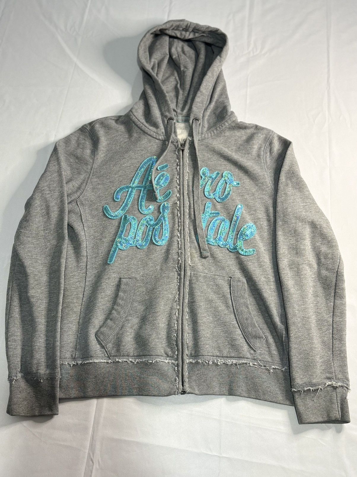 Aeropostale Women’s Y2K Aeropostale Glitter Zip up | $20 Size M / US 6-8 / IT 42-44 - 1 Thumbnail