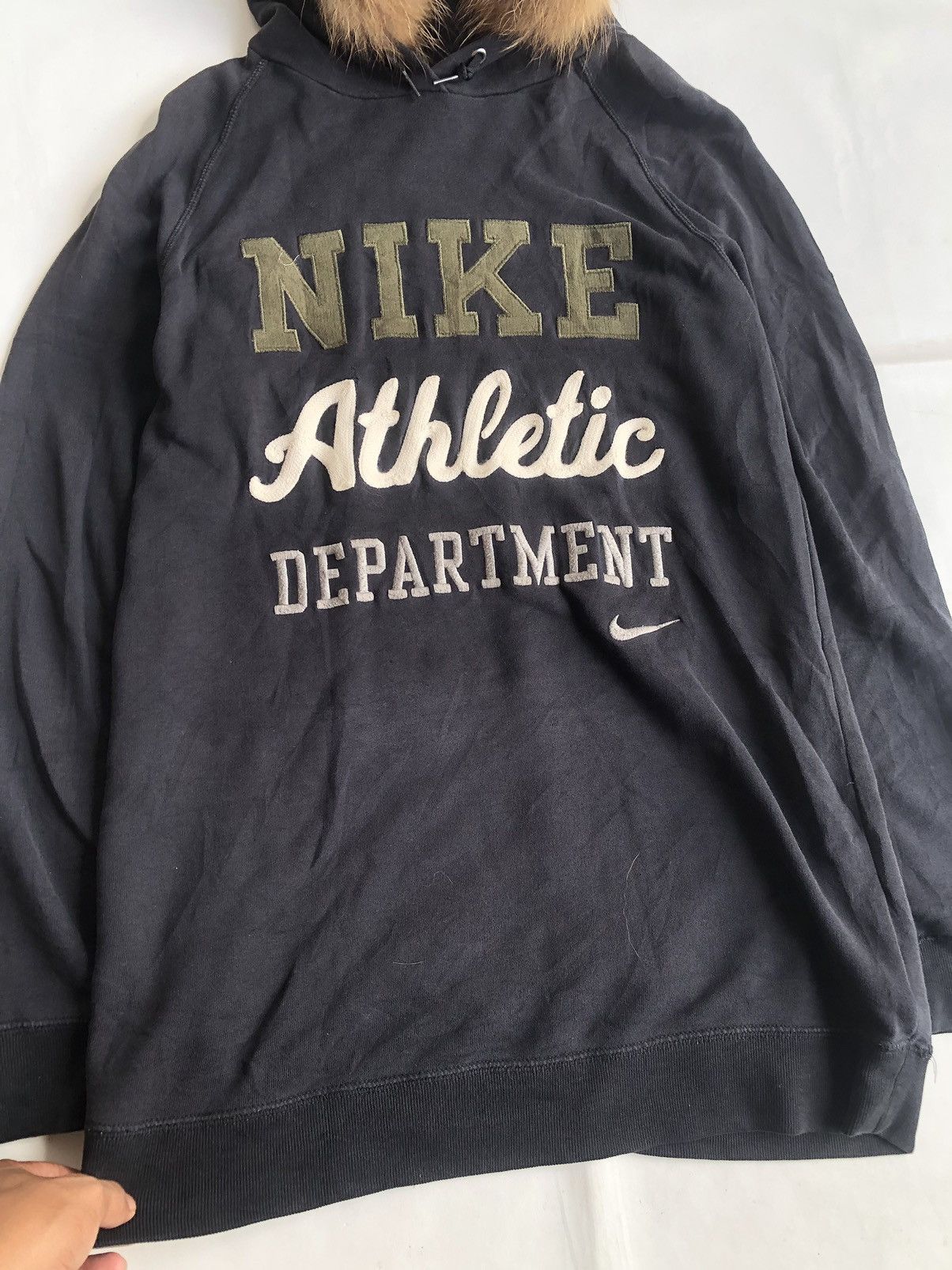 If Six Was Nine × Japanese Brand × Le Grande Bleu (L.G.B.) Nike Poem Fur Black Hoodie Size US L / EU 52-54 / 3 - 2 Thumbnail